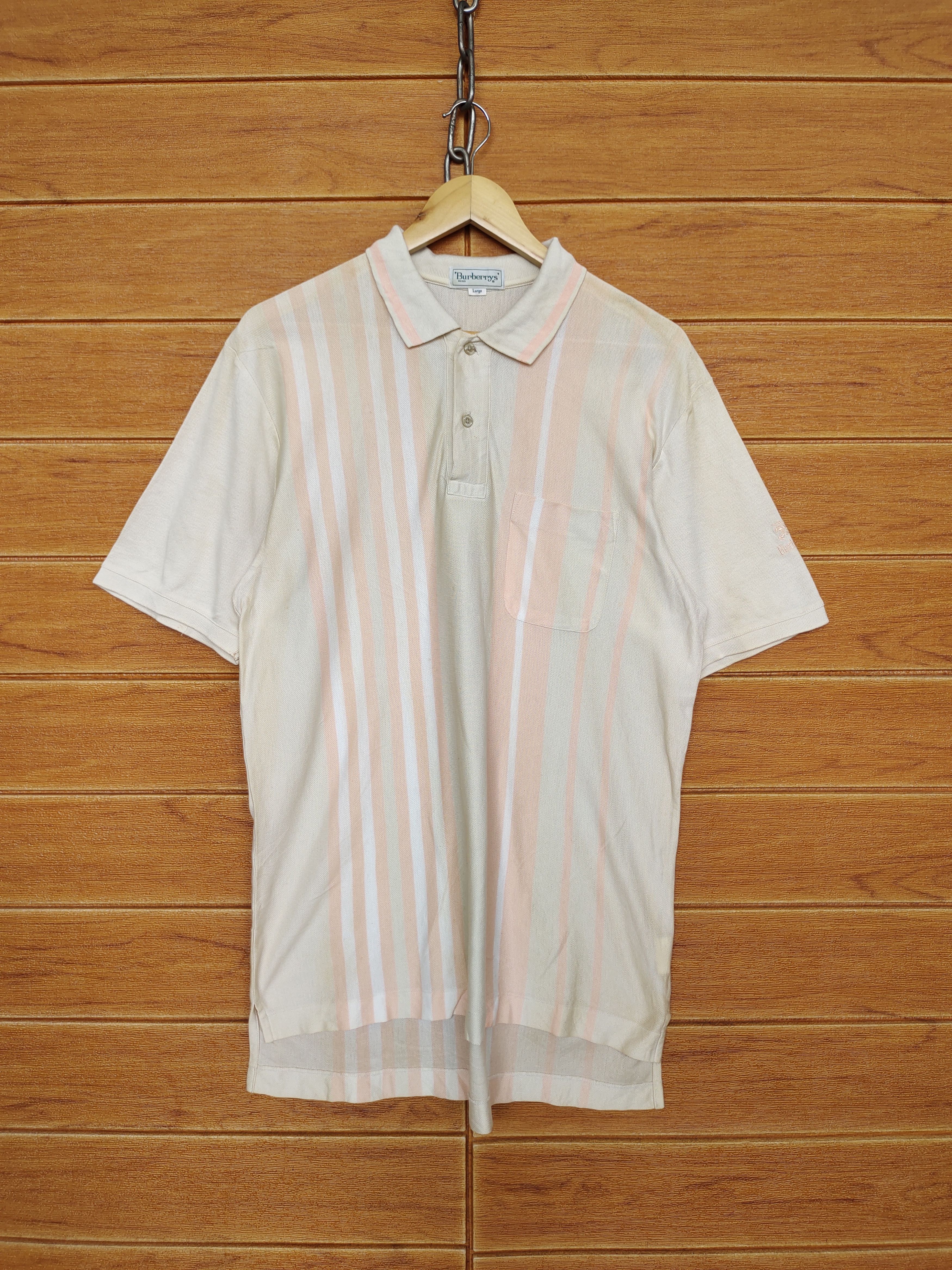 Burberry Classic BURBERRYS Striped Polo Shirt Size US M / EU 48-50 / 2 - 2 Thumbnail