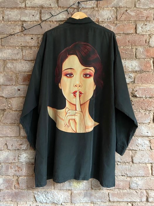 Yohji Yamamoto Yohji Yamamoto Pour Homme S/S18 Oversized Silk Shirt ...