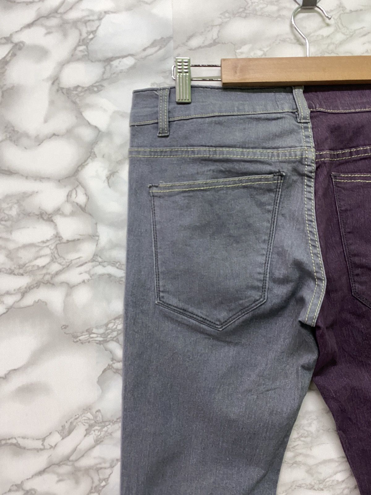 Designer × Japanese Brand THW By TRASHBOX HYBRID Zipper Low Rise Skinny Pants Size US 30 / EU 46 - 10 Thumbnail