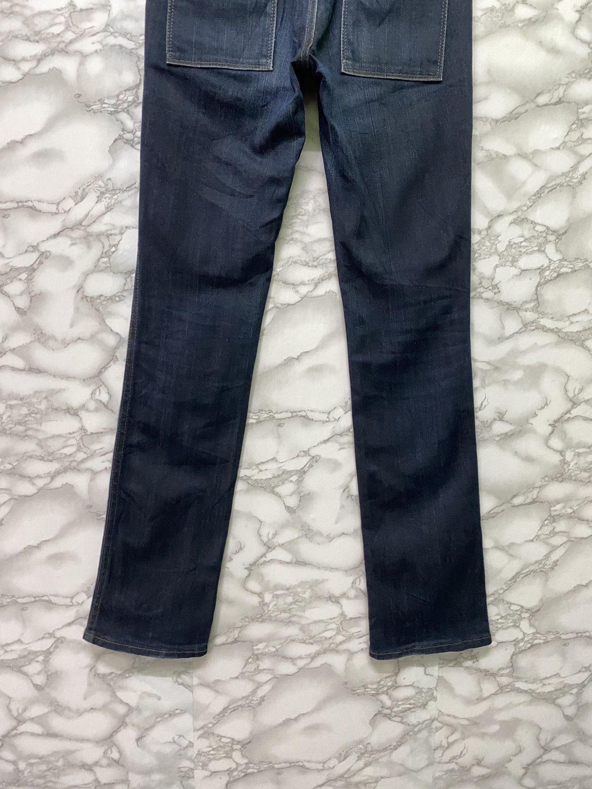 Designer × Japanese Brand Japan D.M.G Bush Pant Skinny Dark Blue Denim Pants Size US 28 / EU 44 - 12 Thumbnail