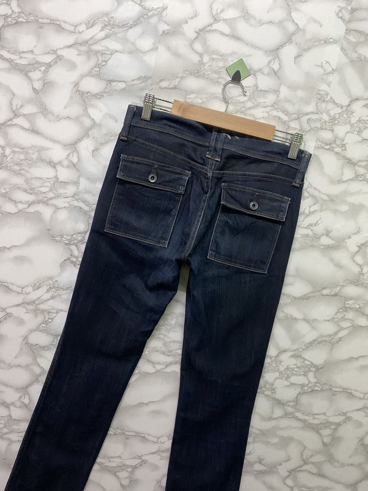 Designer × Japanese Brand Japan D.M.G Bush Pant Skinny Dark Blue Denim Pants Size US 28 / EU 44 - 13 Thumbnail