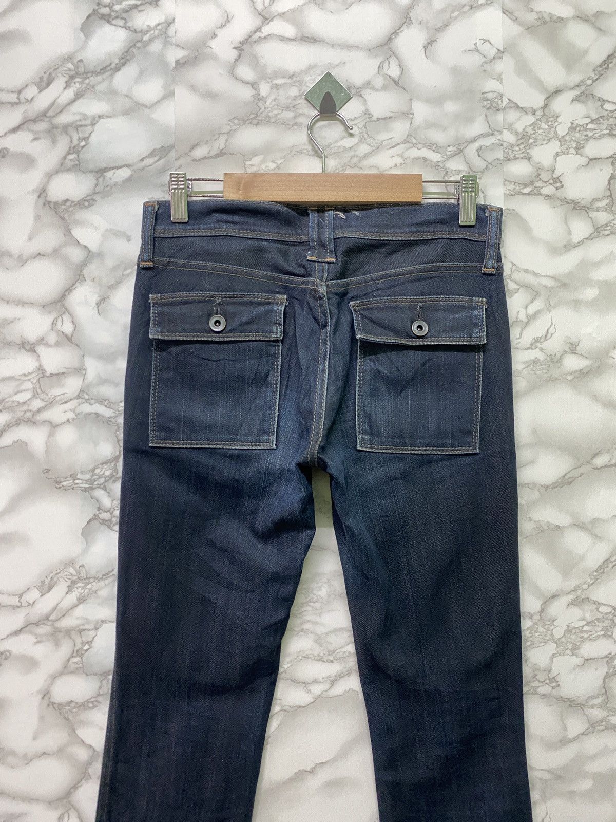 Designer × Japanese Brand Japan D.M.G Bush Pant Skinny Dark Blue Denim Pants Size US 28 / EU 44 - 9 Thumbnail
