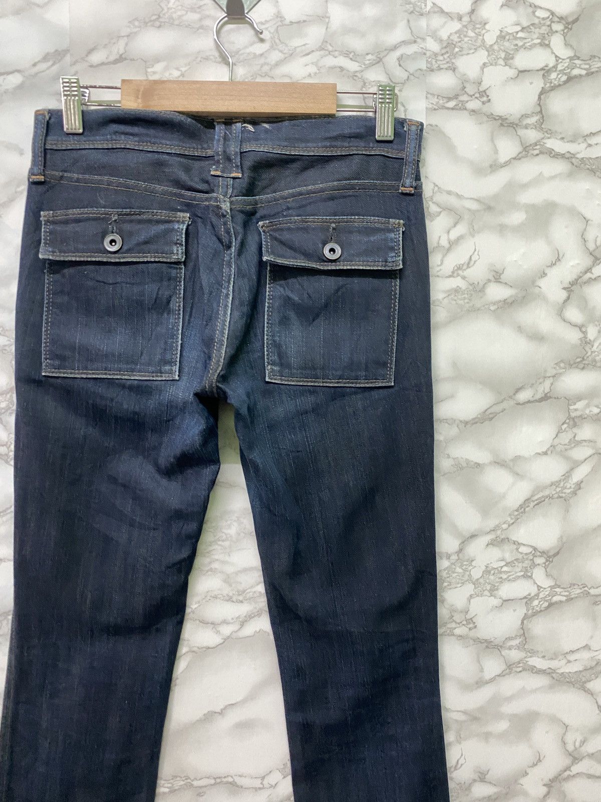 Designer × Japanese Brand Japan D.M.G Bush Pant Skinny Dark Blue Denim Pants Size US 28 / EU 44 - 11 Thumbnail