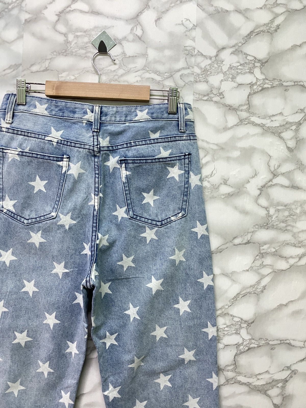 Japanese Brand × Vintage Vintage 6CM LIVE Star Print Design faded Blue Denim Pant Size US 28 / EU 44 - 11 Thumbnail
