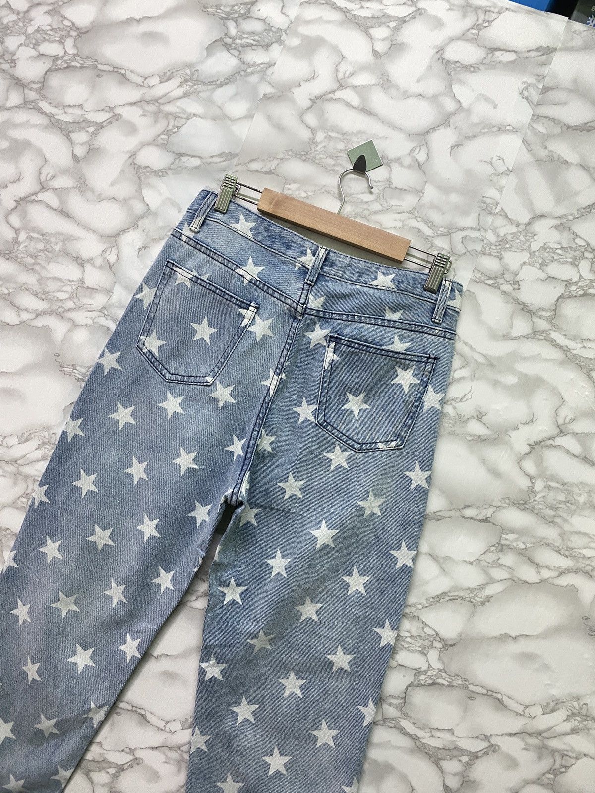 Japanese Brand × Vintage Vintage 6CM LIVE Star Print Design faded Blue Denim Pant Size US 28 / EU 44 - 13 Thumbnail