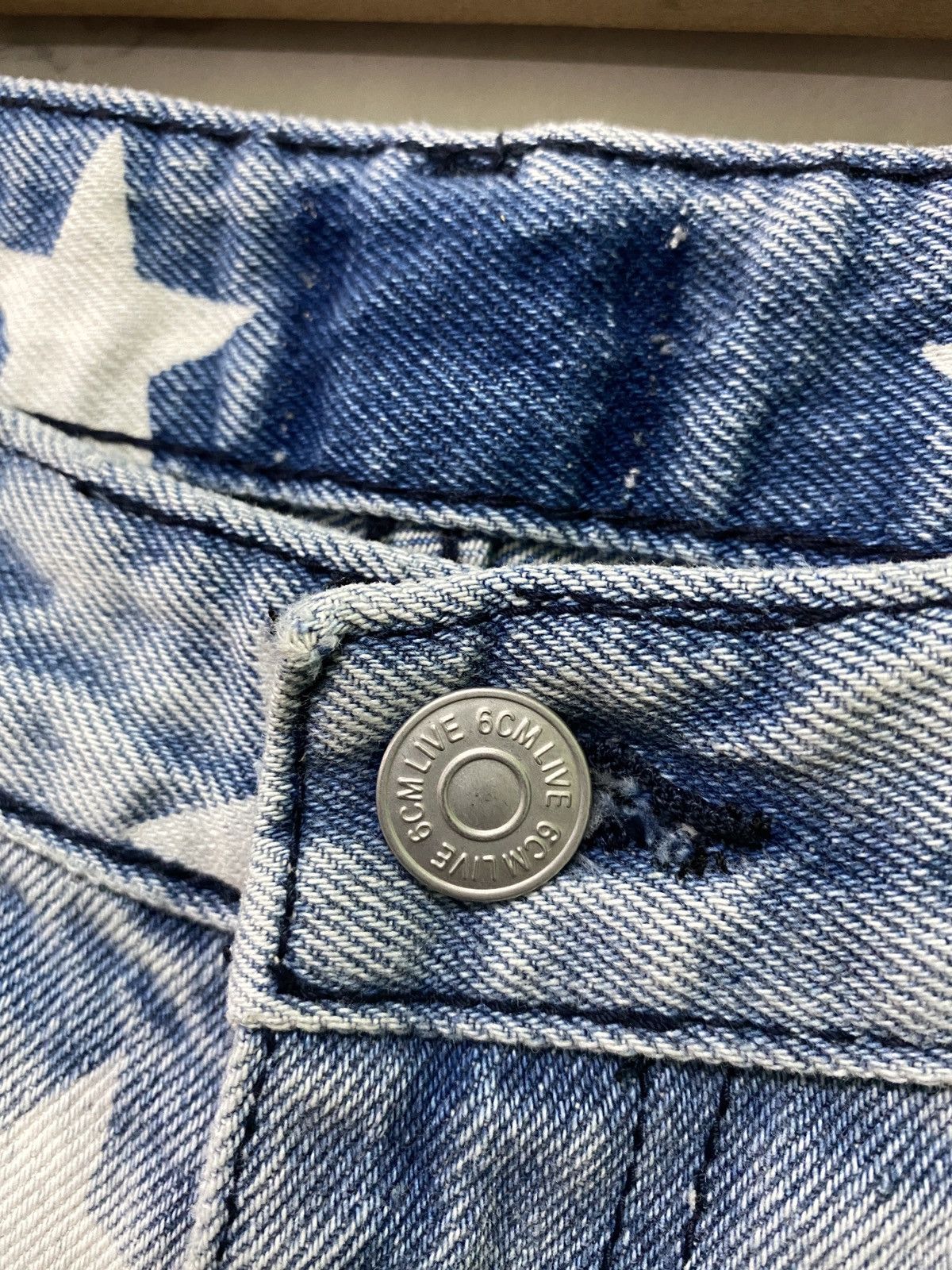 Japanese Brand × Vintage Vintage 6CM LIVE Star Print Design faded Blue Denim Pant Size US 28 / EU 44 - 14 Thumbnail
