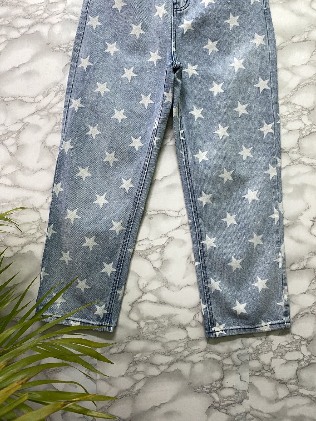 Japanese Brand × Vintage Vintage 6CM LIVE Star Print Design faded Blue Denim Pant Size US 28 / EU 44 - 6 Thumbnail