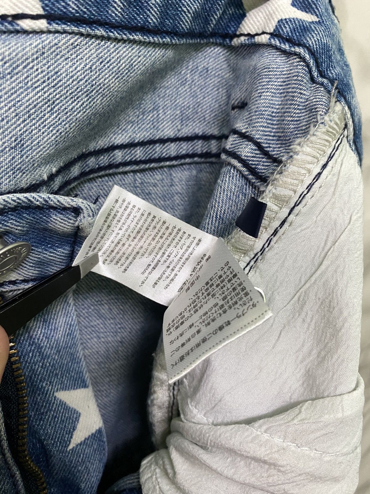 Japanese Brand × Vintage Vintage 6CM LIVE Star Print Design faded Blue Denim Pant Size US 28 / EU 44 - 17 Thumbnail