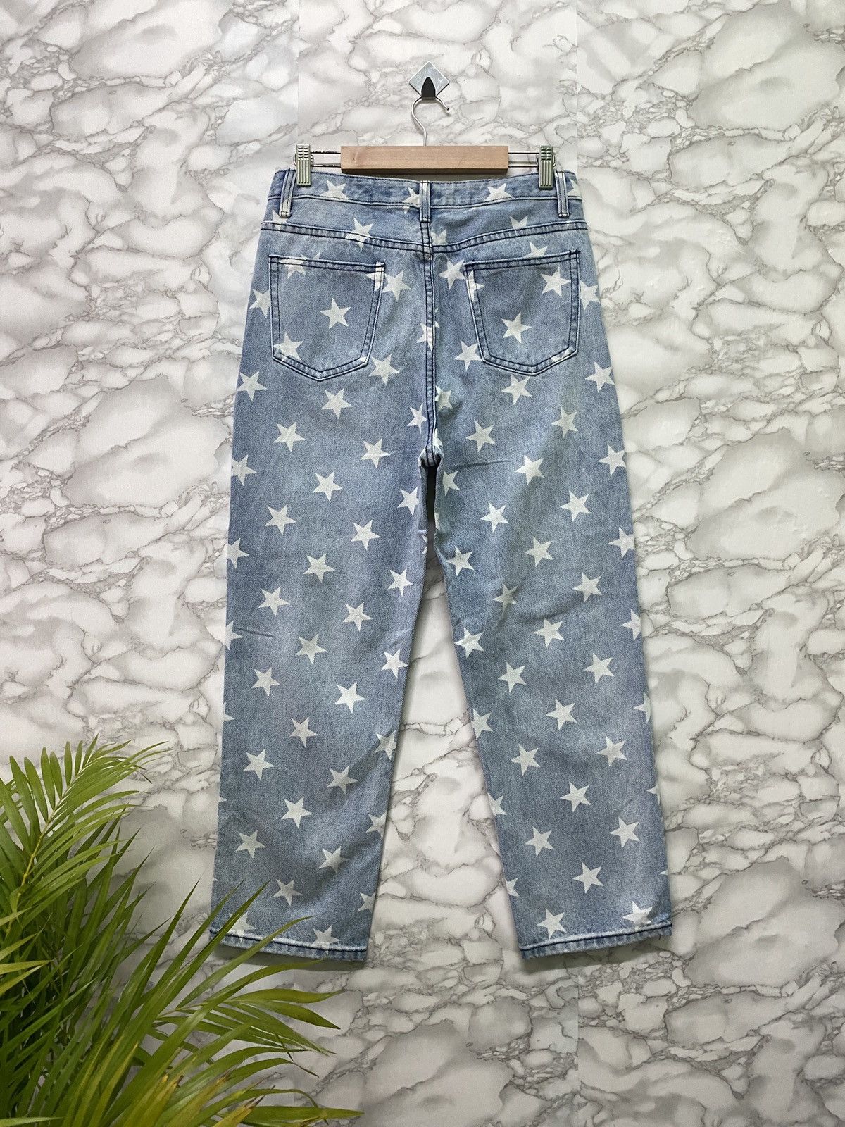 Japanese Brand × Vintage Vintage 6CM LIVE Star Print Design faded Blue Denim Pant Size US 28 / EU 44 - 2 Thumbnail