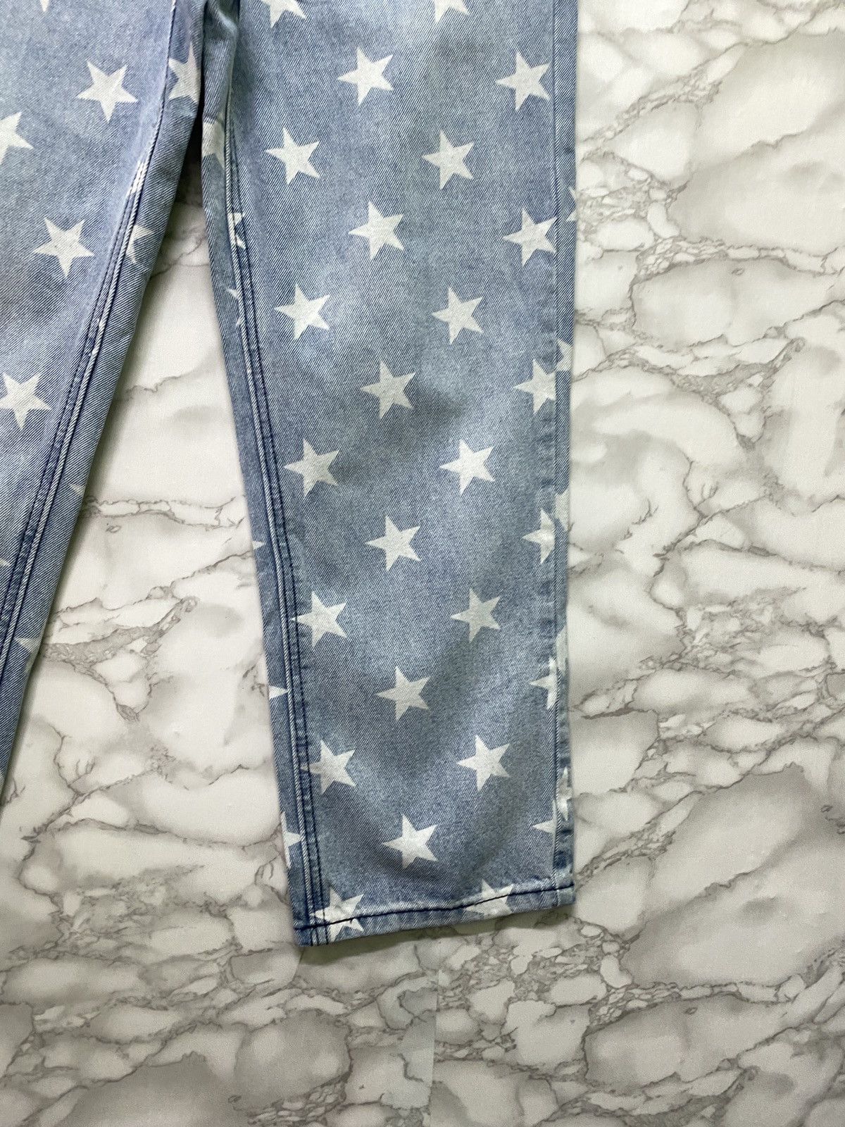 Japanese Brand × Vintage Vintage 6CM LIVE Star Print Design faded Blue Denim Pant Size US 28 / EU 44 - 8 Thumbnail