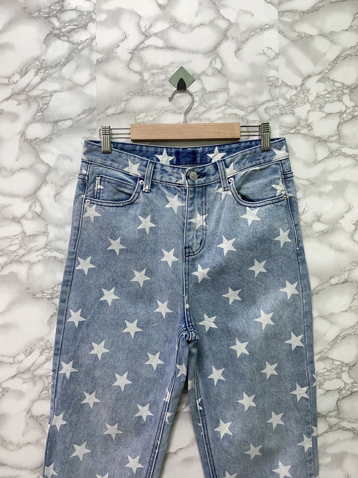 Japanese Brand × Vintage Vintage 6CM LIVE Star Print Design faded Blue Denim Pant Size US 28 / EU 44 - 3 Thumbnail