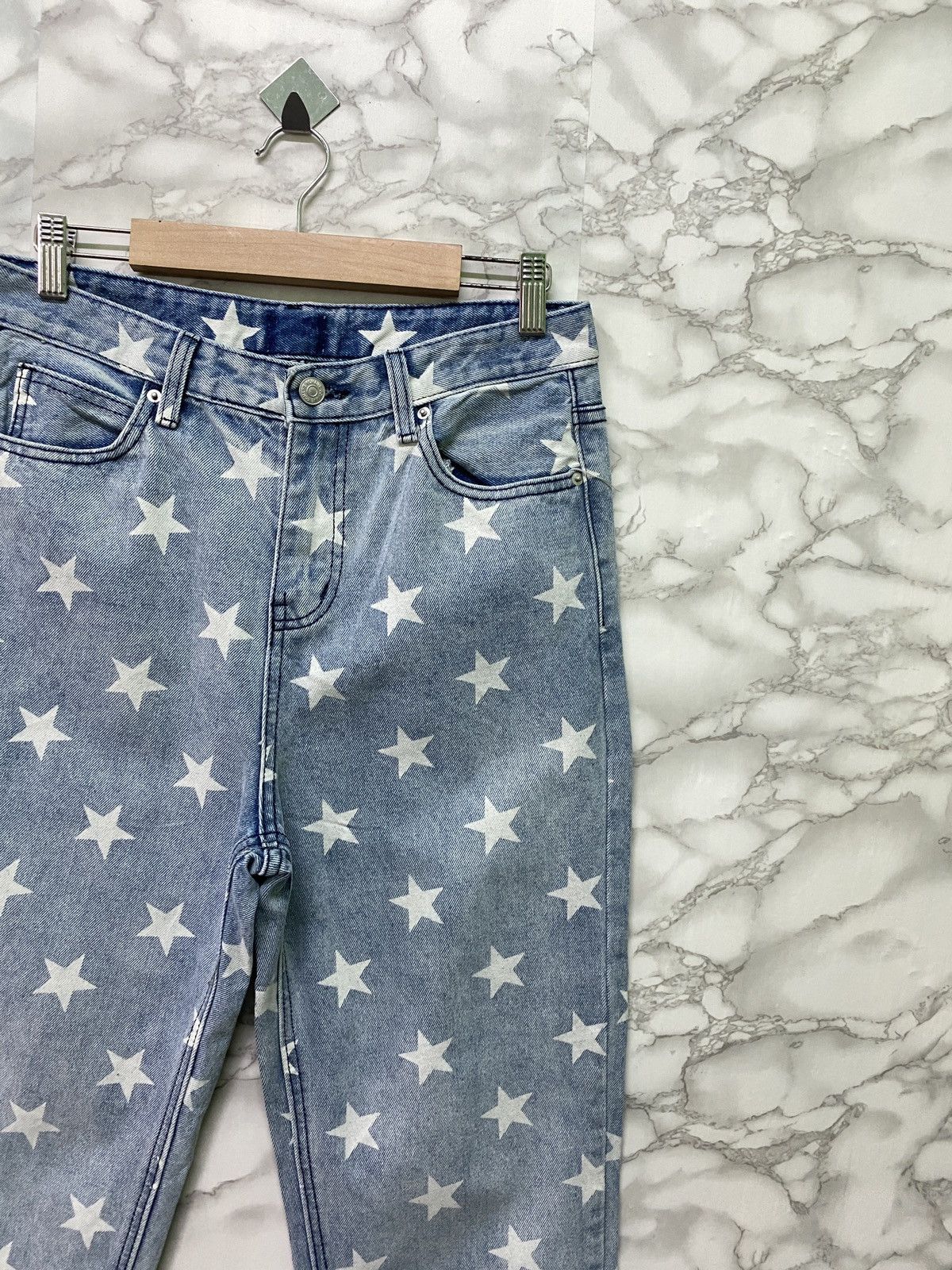 Japanese Brand × Vintage Vintage 6CM LIVE Star Print Design faded Blue Denim Pant Size US 28 / EU 44 - 5 Thumbnail