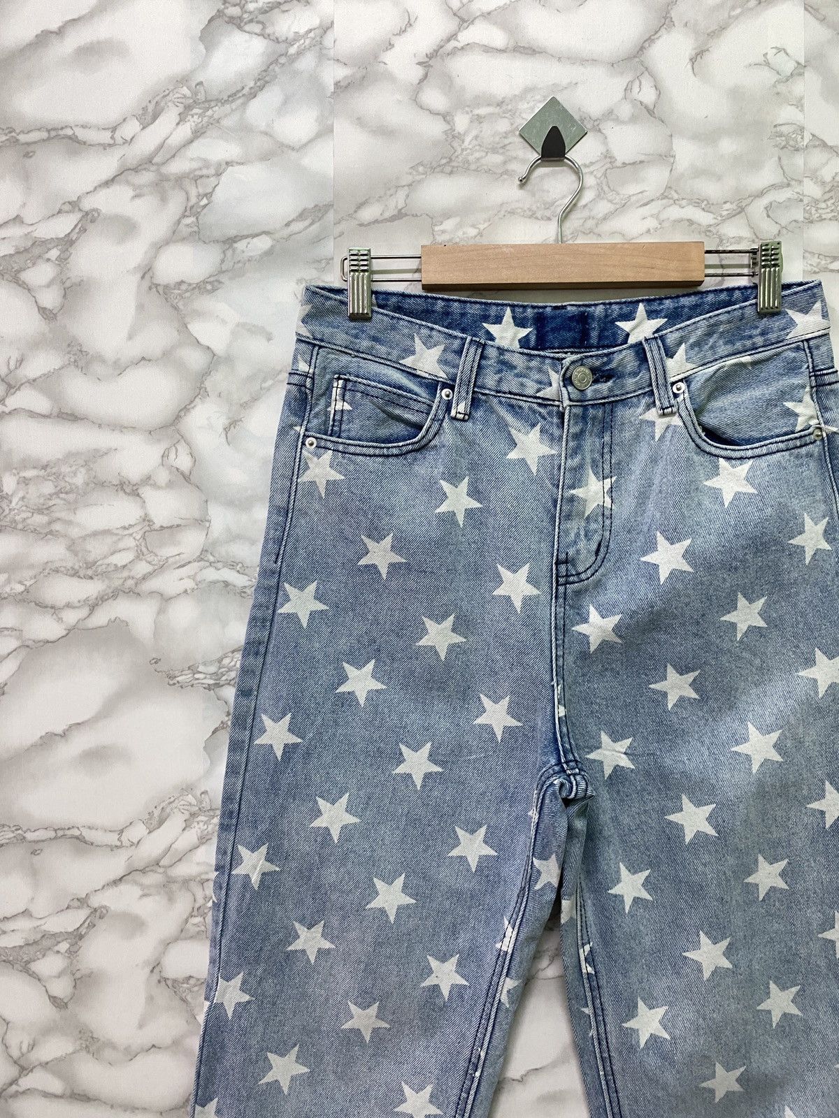 Japanese Brand × Vintage Vintage 6CM LIVE Star Print Design faded Blue Denim Pant Size US 28 / EU 44 - 4 Thumbnail
