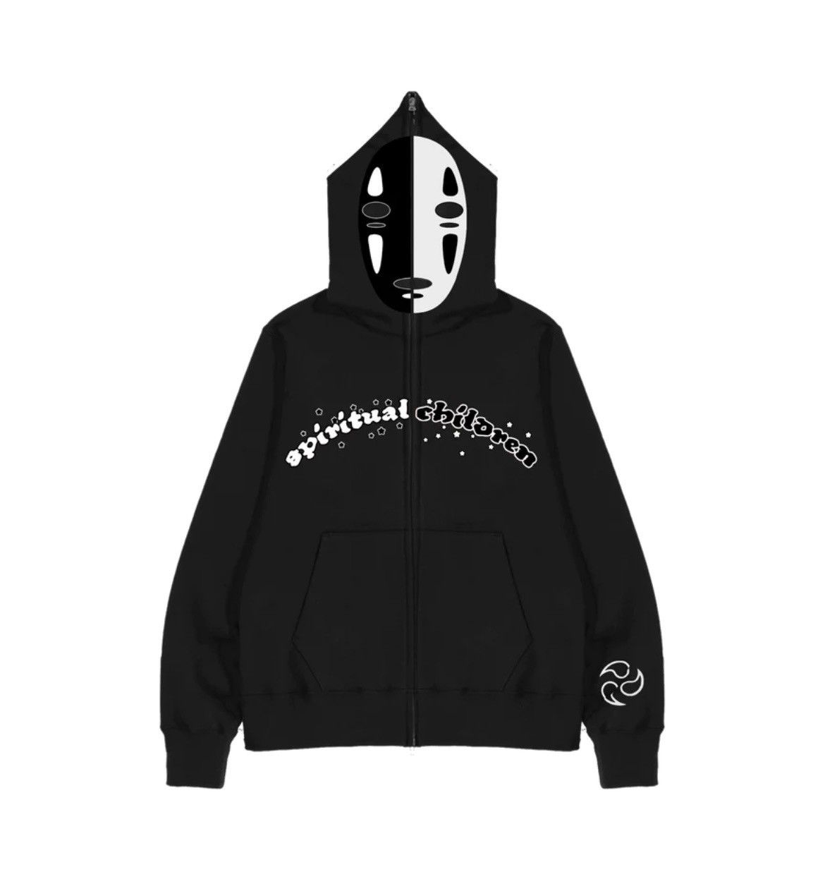 image of Archival Clothing x Siberia Hills No Face Hoodie in Black, Men's (Size XL)