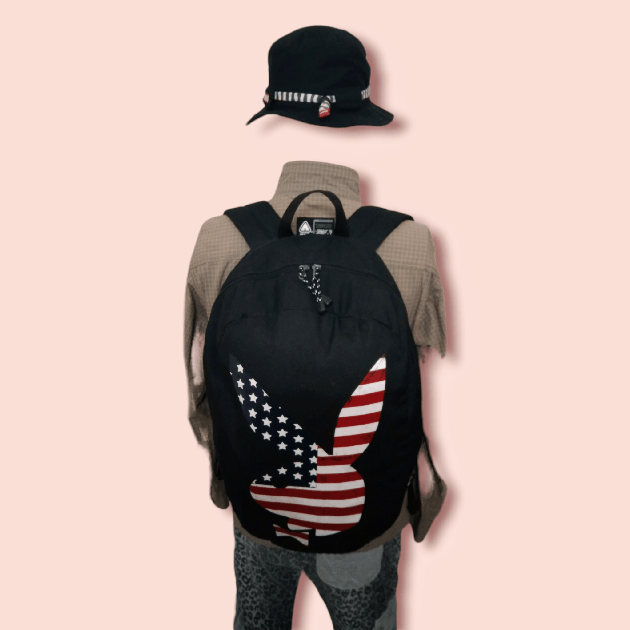 Playboy PLAYBOY X CORDURA FABRIC US FLAG BIG BUNNY LOGO BACKPACK Size ONE SIZE - 10 Thumbnail