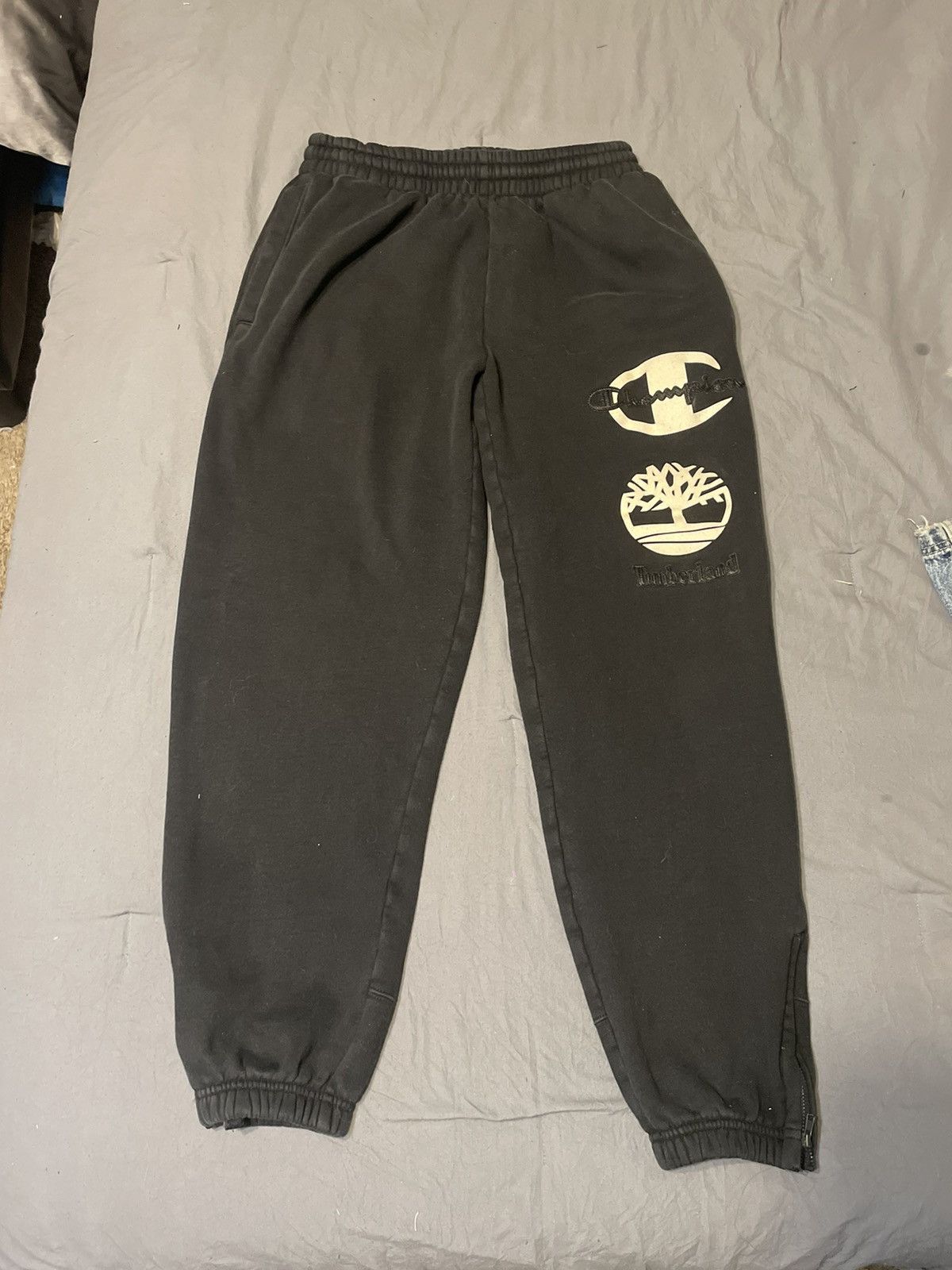 Champion Timberland Champion x Timberland black sweatpants supreme medium Grailed