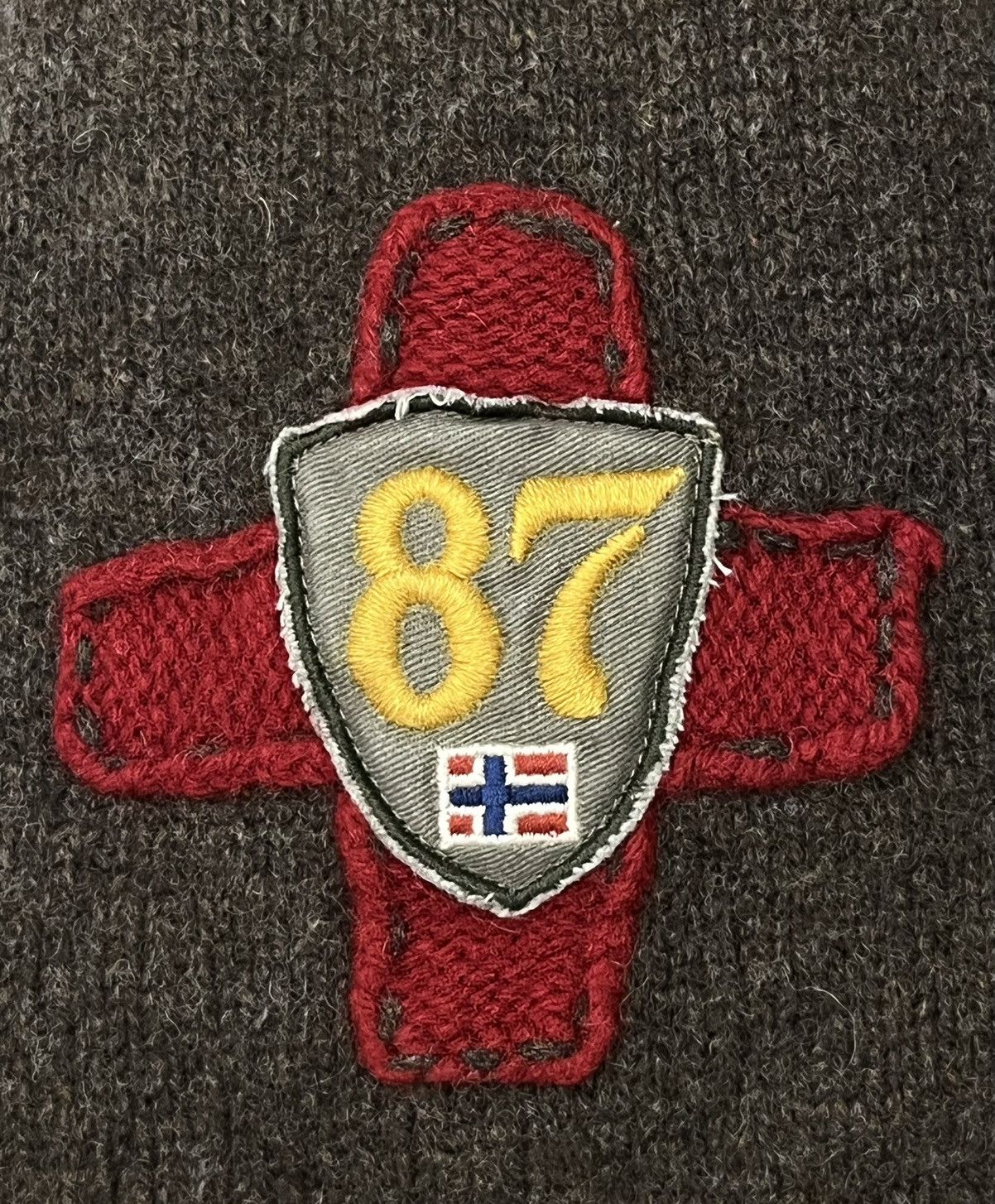 Napapijri FYE 90's! NAPAPIJRI Patchwork Wool Scarf Muffler Size ONE SIZE - 7 Thumbnail