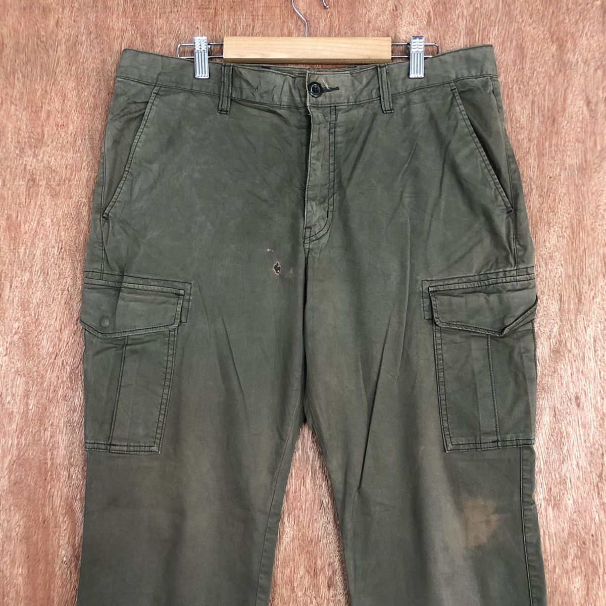 Japanese Brand × Uniqlo Uniqlo Grey Multipocket Cargo Pants #c834 Size US 34 / EU 50 - 2 Thumbnail