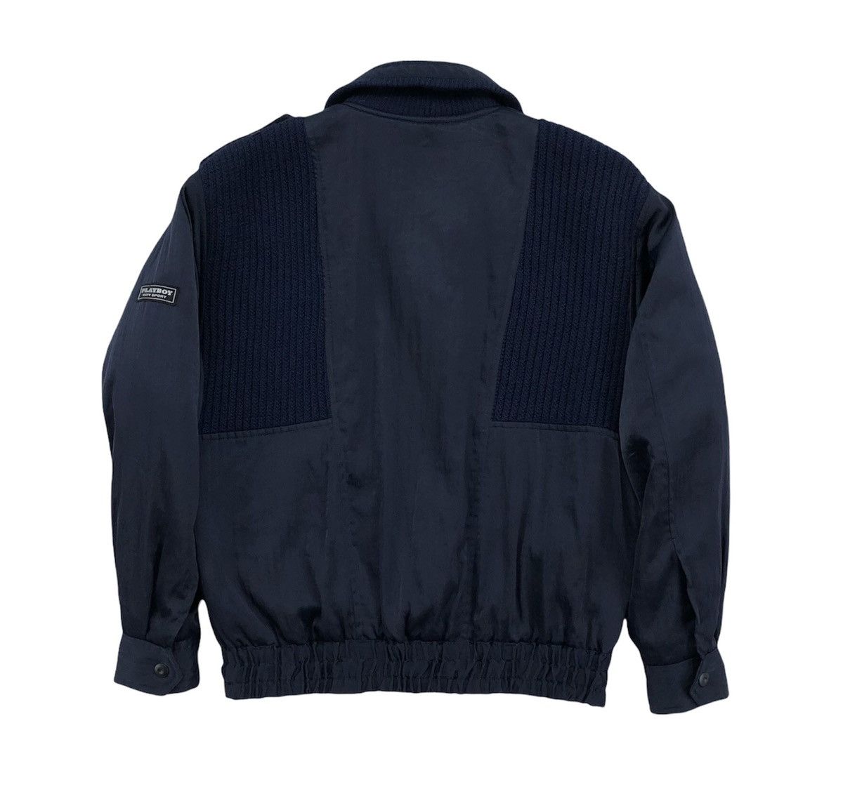 Playboy Vintage Playboy Rabbit head mix knitted bomber jacket Size US S / EU 44-46 / 1 - 19 Thumbnail