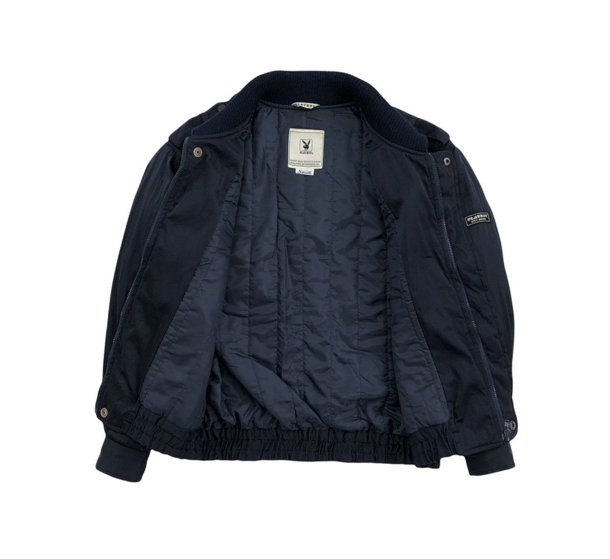 Playboy Vintage Playboy Rabbit head mix knitted bomber jacket Size US S / EU 44-46 / 1 - 12 Thumbnail