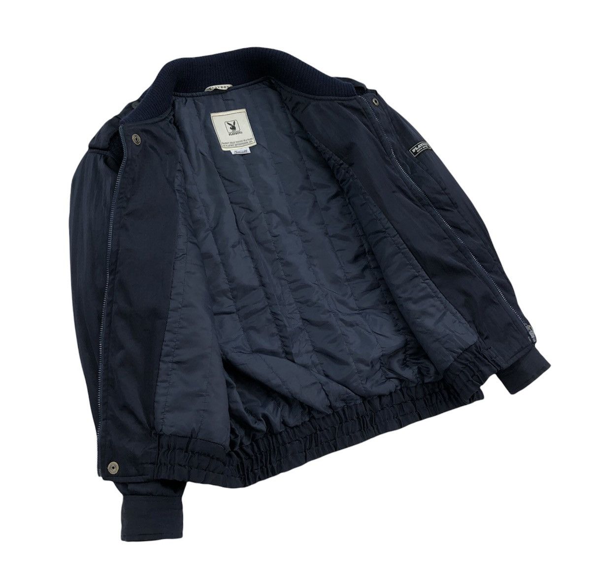 Playboy Vintage Playboy Rabbit head mix knitted bomber jacket Size US S / EU 44-46 / 1 - 13 Thumbnail