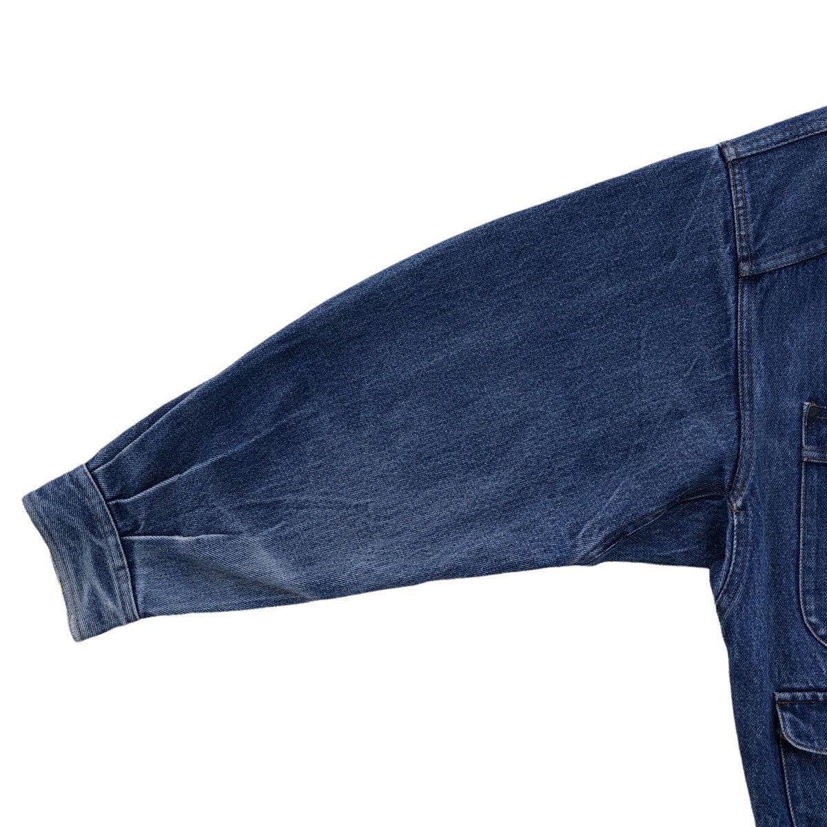 Vintage Vintage 90s Papas Cargo Pocket Denim Jacket Size US M / EU 48-50 / 2 - 12 Thumbnail