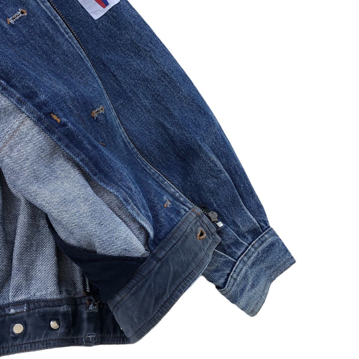 Vintage Vintage 90s Papas Cargo Pocket Denim Jacket Size US M / EU 48-50 / 2 - 16 Thumbnail