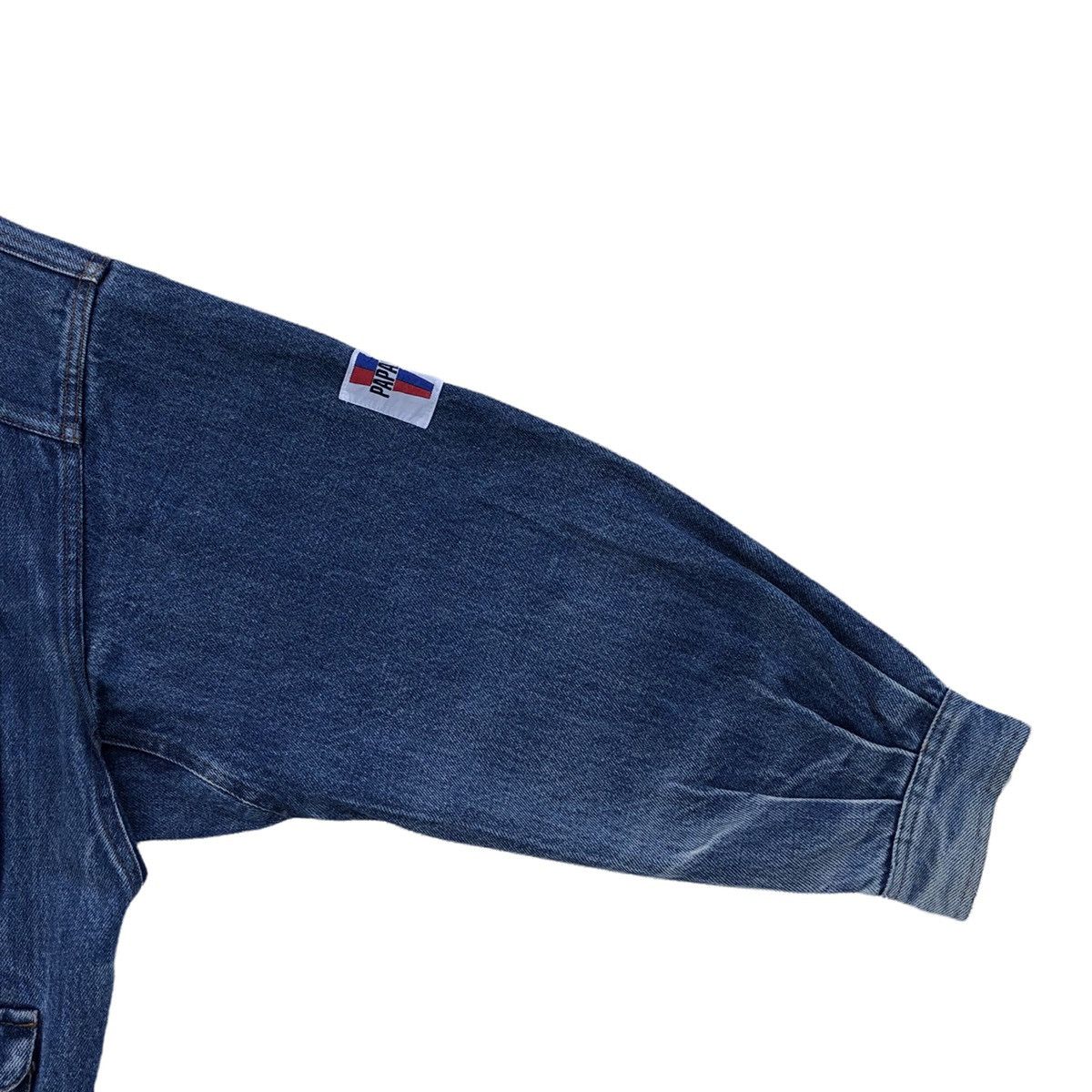 Vintage Vintage 90s Papas Cargo Pocket Denim Jacket Size US M / EU 48-50 / 2 - 13 Thumbnail