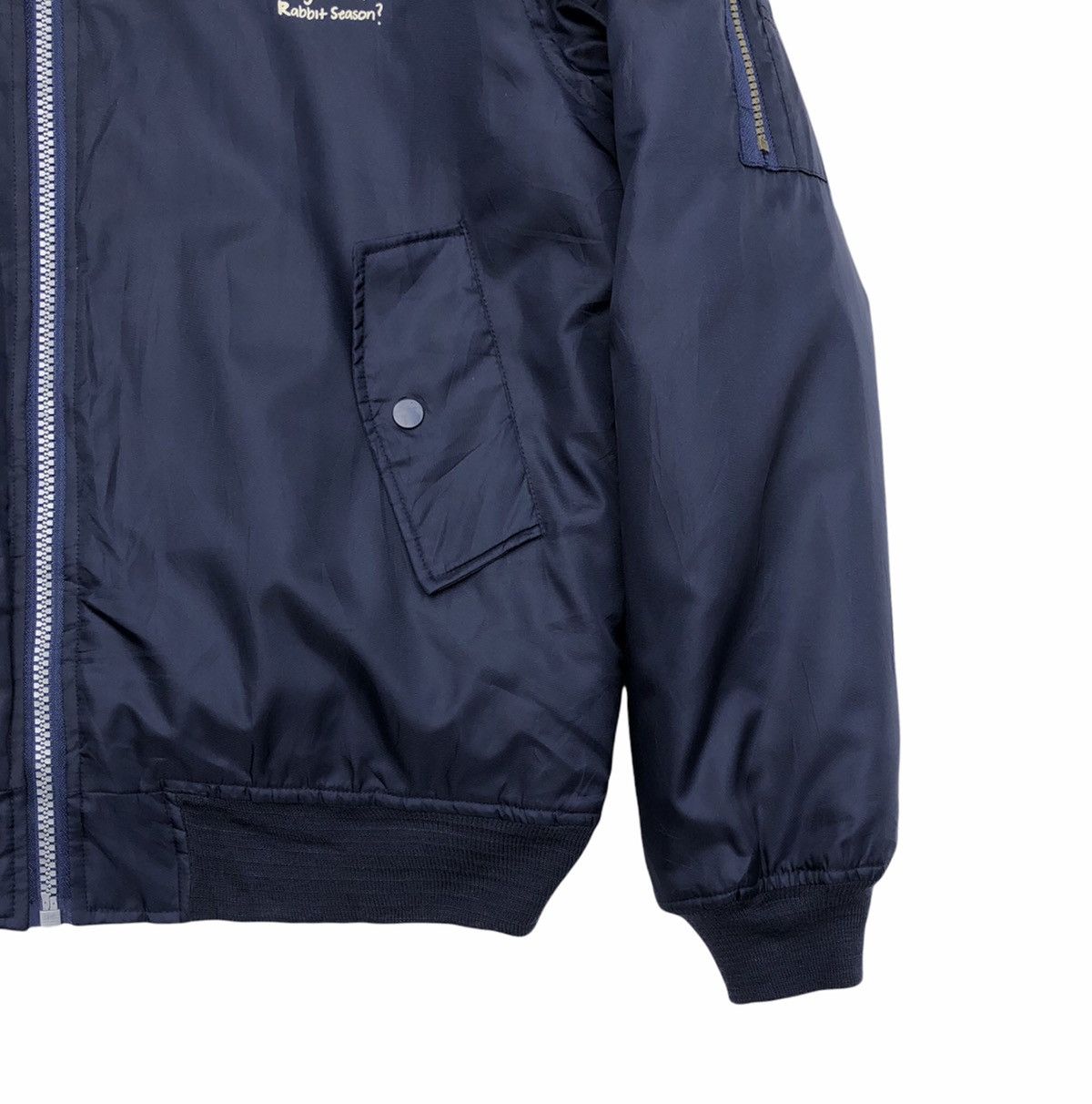 Cartoon Network Looney Tunes Bugs Bunny Blouson Road Runner Navy Faux Fur Size US L / EU 52-54 / 3 - 4 Thumbnail