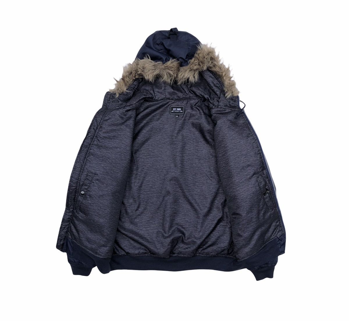 Cartoon Network Looney Tunes Bugs Bunny Blouson Road Runner Navy Faux Fur Size US L / EU 52-54 / 3 - 7 Thumbnail