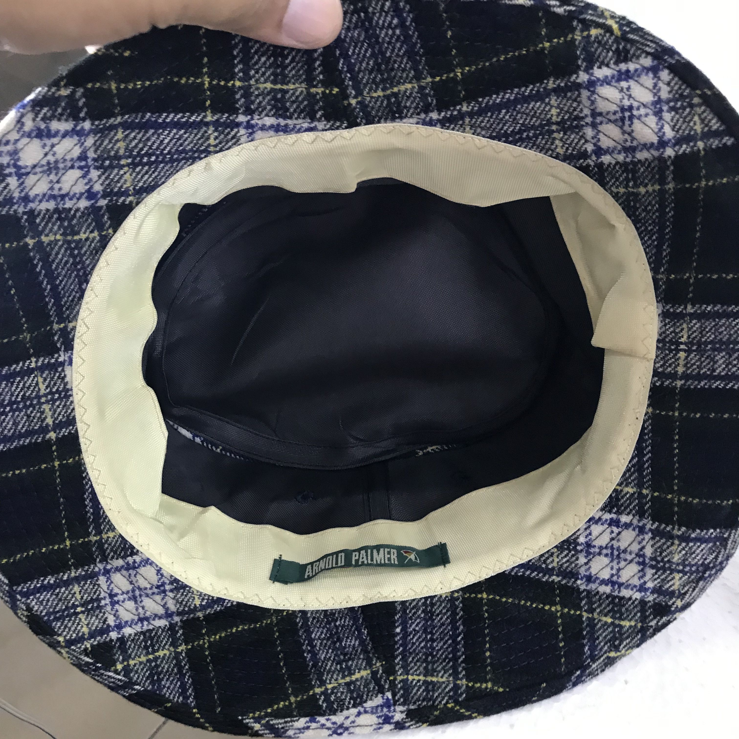 Palmer Trading Company Vintage ARNOLD PALMER Checkered Plaid Bucket Hat Size ONE SIZE - 4 Thumbnail