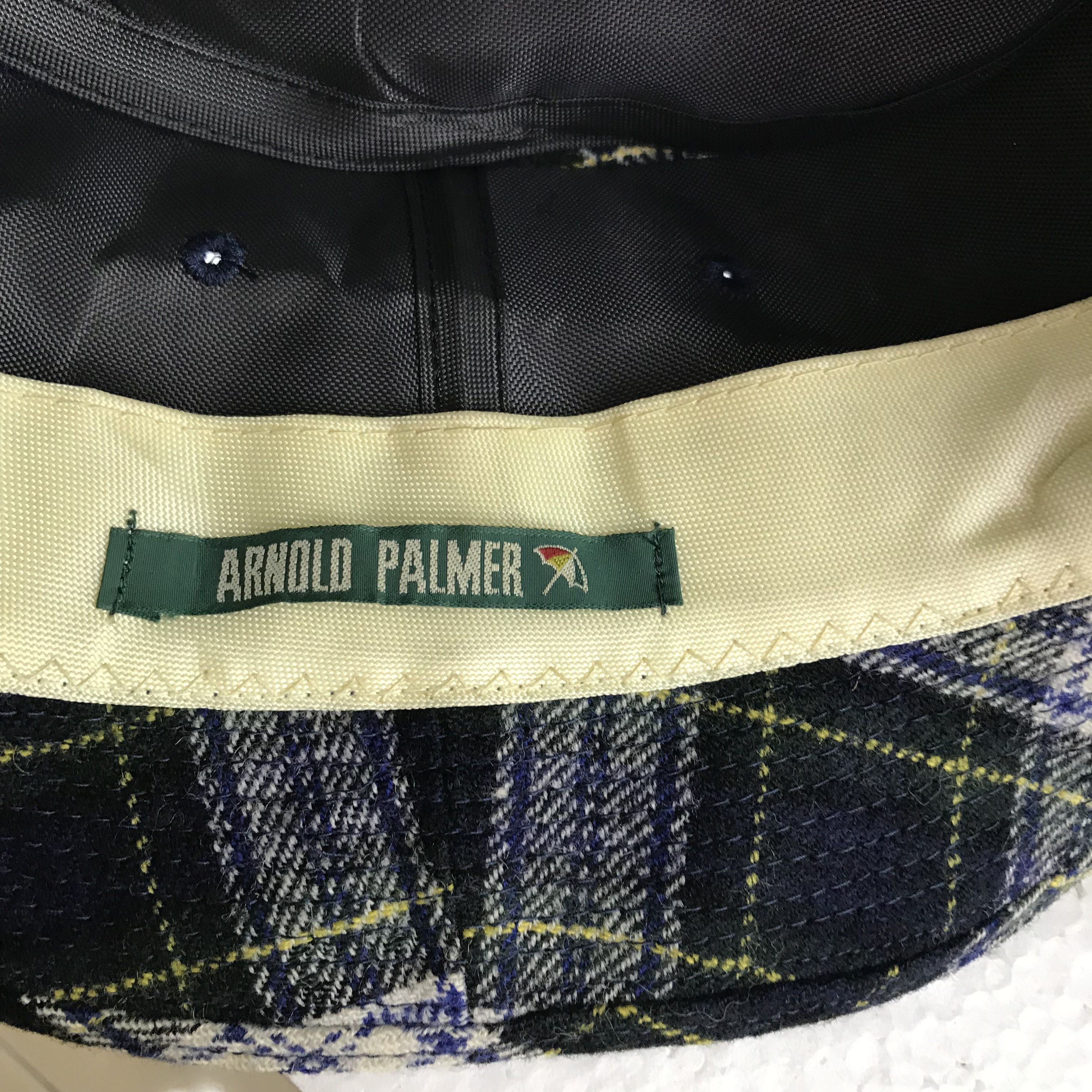Palmer Trading Company Vintage ARNOLD PALMER Checkered Plaid Bucket Hat Size ONE SIZE - 5 Thumbnail