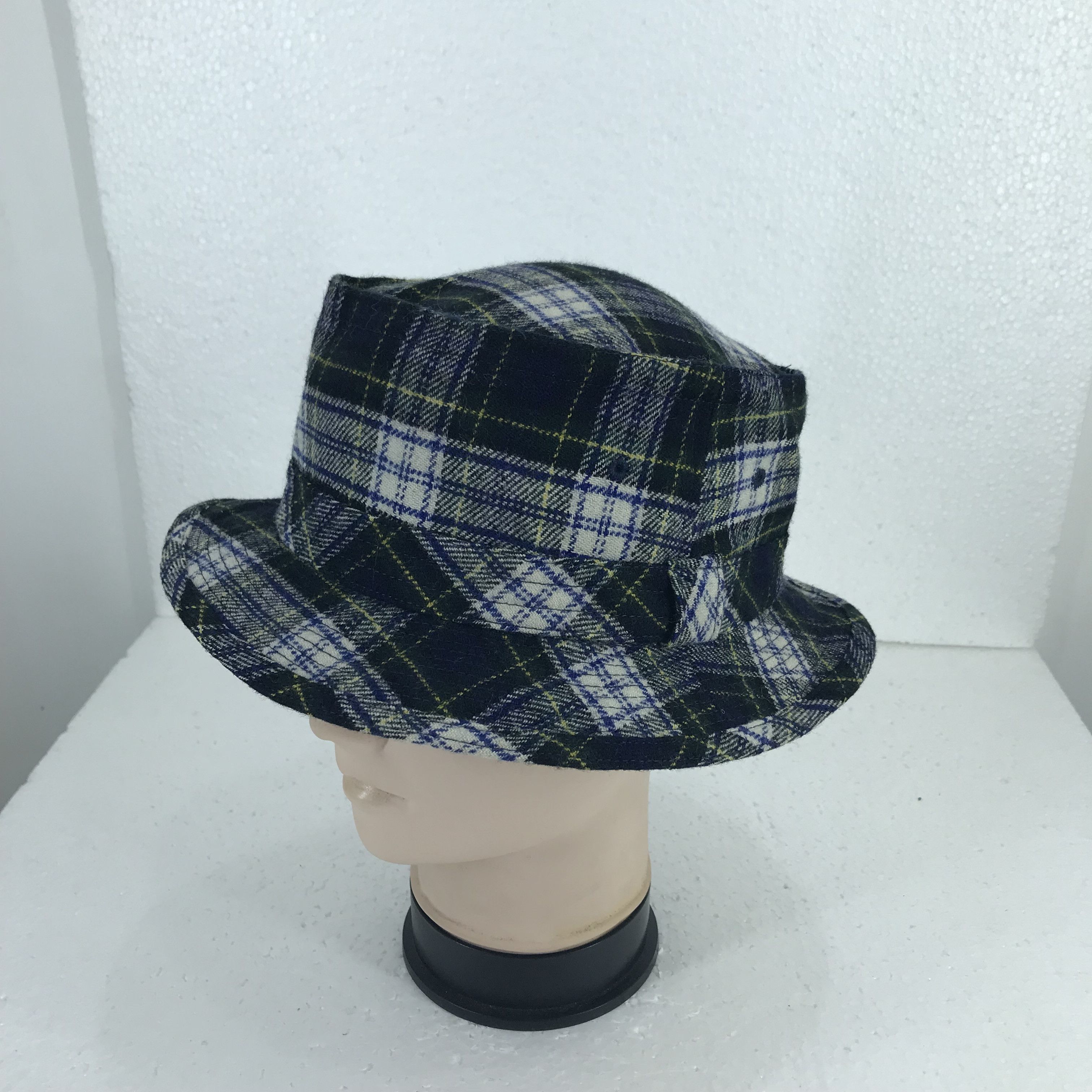 Palmer Trading Company Vintage ARNOLD PALMER Checkered Plaid Bucket Hat Size ONE SIZE - 2 Thumbnail
