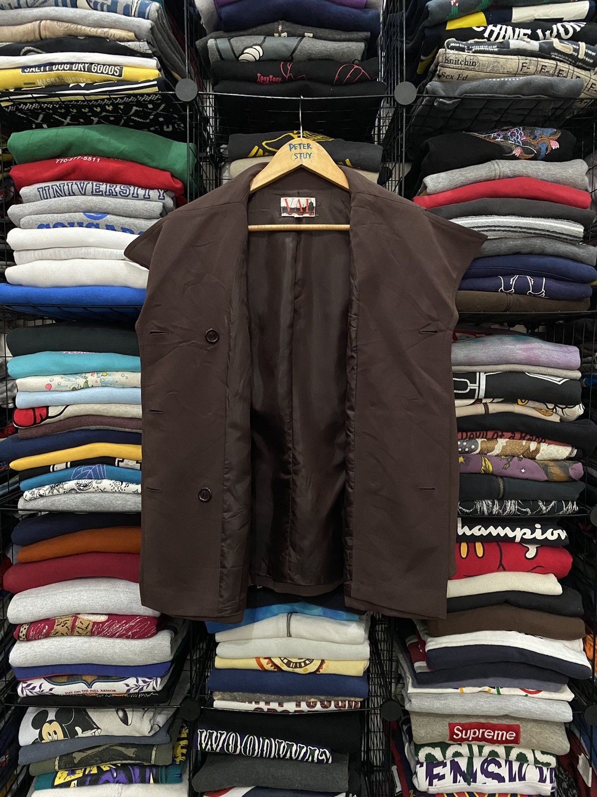 Designer × Valentino VALENTINO CARAVANI DOUBLE BREAST BROWN JACKET Size US M / EU 48-50 / 2 - 5 Thumbnail
