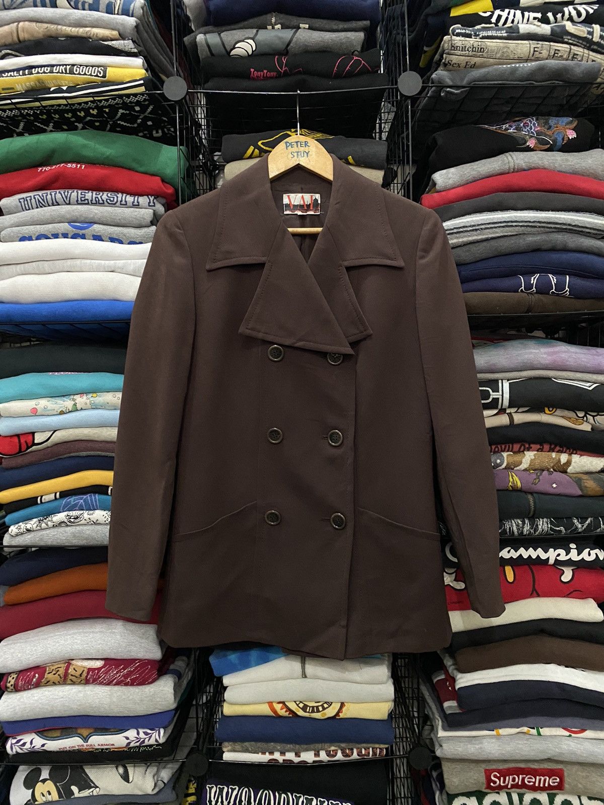 Designer × Valentino VALENTINO CARAVANI DOUBLE BREAST BROWN JACKET Size US M / EU 48-50 / 2 - 1 Thumbnail