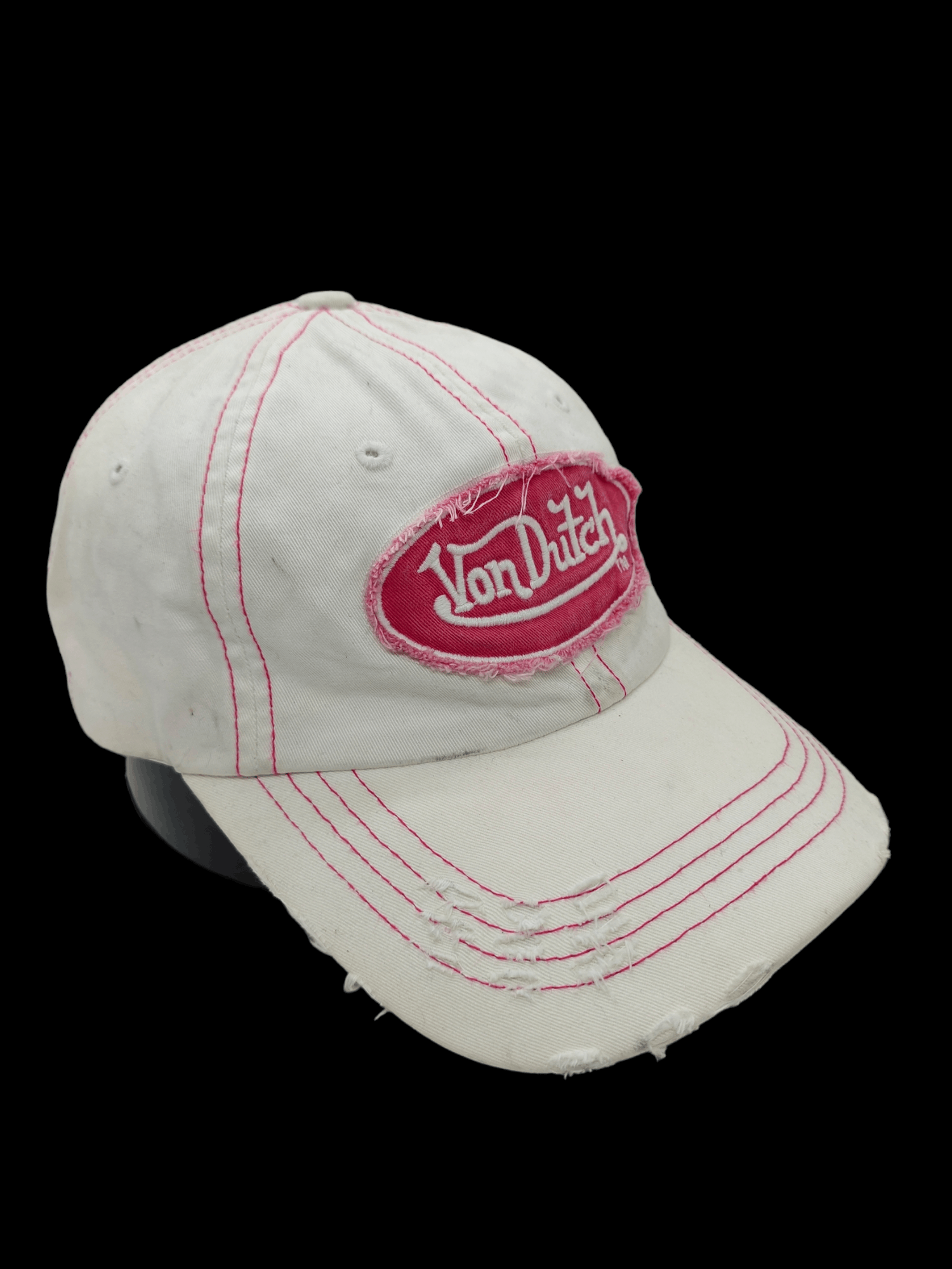 Von Dutch Vintage Von Dutch Distressed Cap Hat Adjustable y2k Size ONE SIZE - 3 Thumbnail