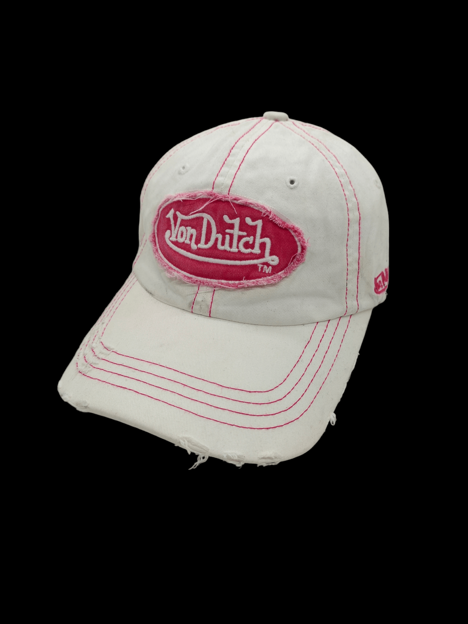 Von Dutch Vintage Von Dutch Distressed Cap Hat Adjustable y2k Size ONE SIZE - 1 Thumbnail