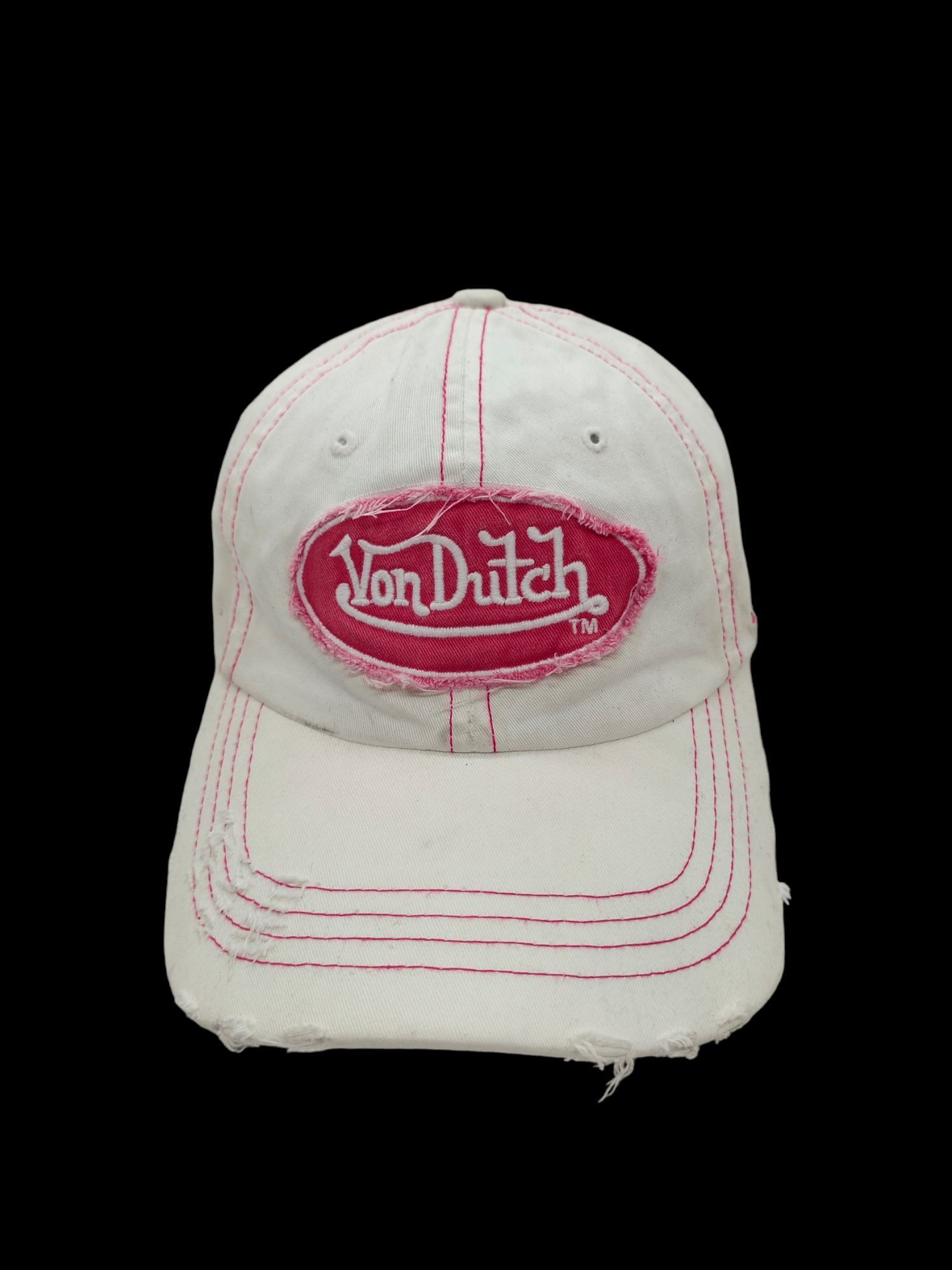 Von Dutch Vintage Von Dutch Distressed Cap Hat Adjustable y2k Size ONE SIZE - 2 Thumbnail