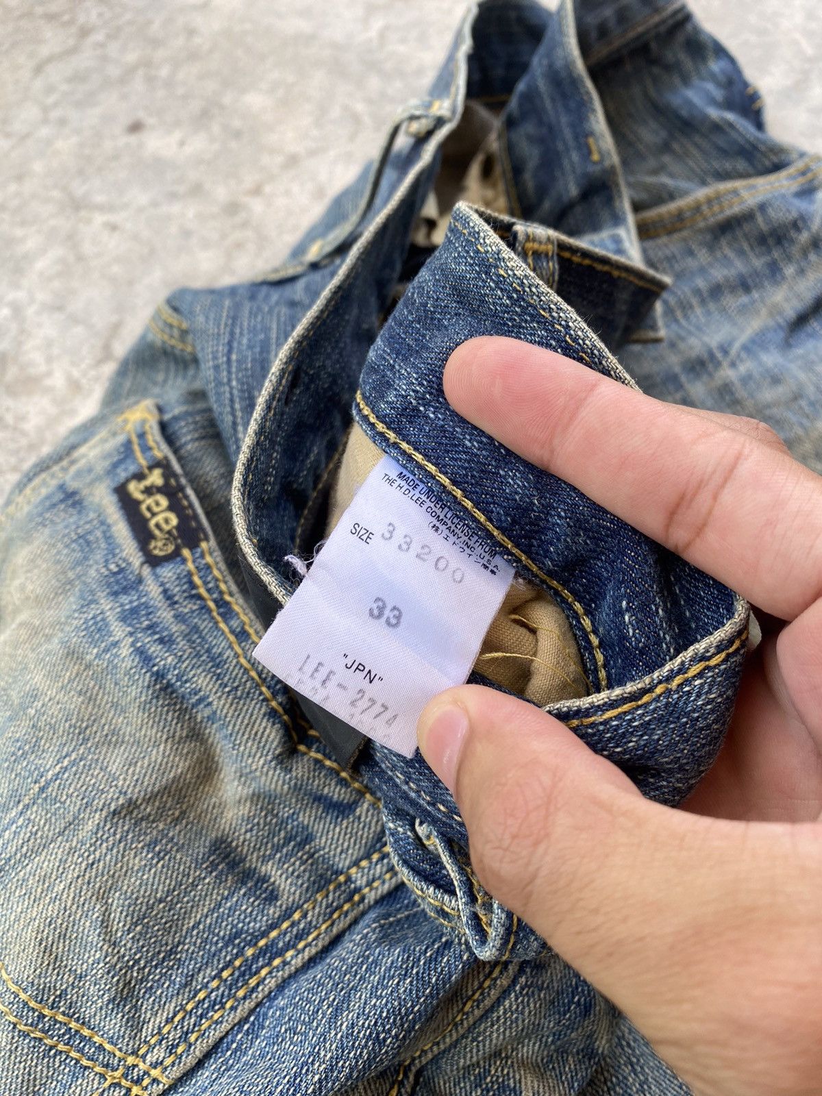Lee × Vintage 🔥VINTAGE LEE RIDERS MADE IN JAPAN DISTRESSED DENIM JEANS Size US 34 / EU 50 - 11 Thumbnail