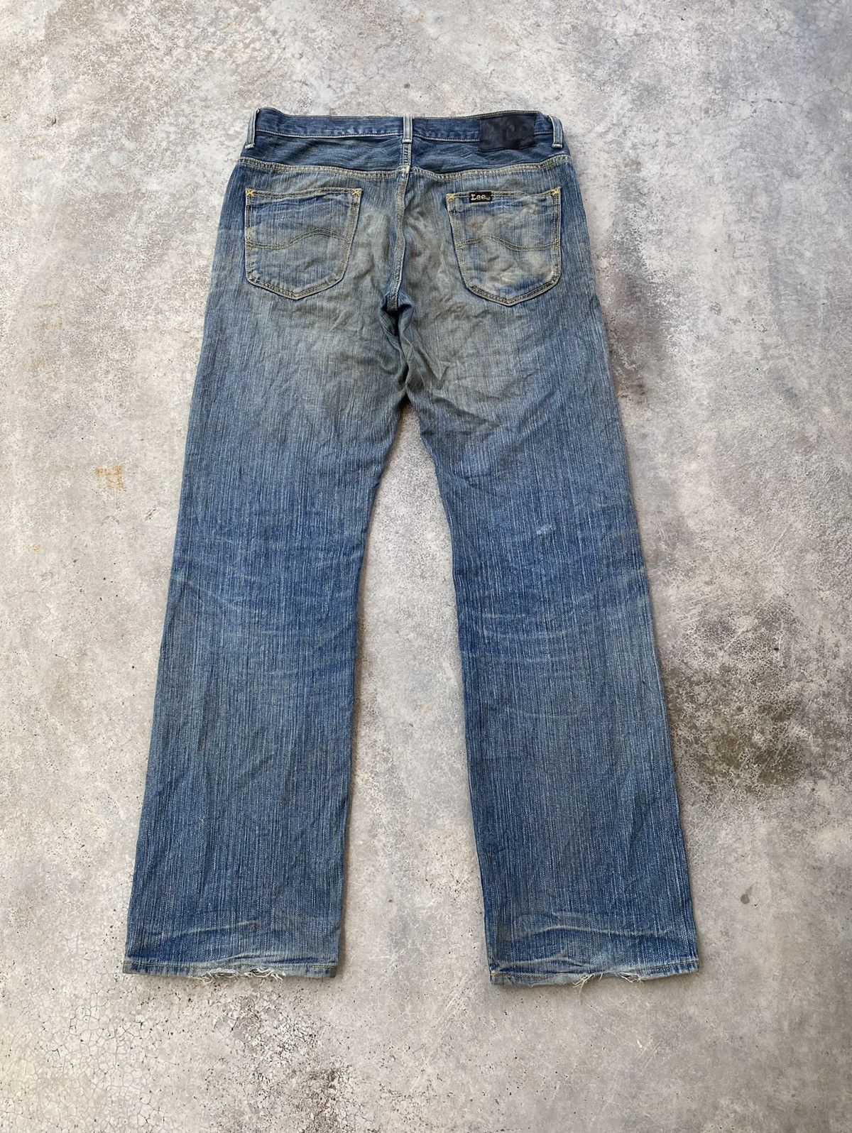 Lee × Vintage 🔥VINTAGE LEE RIDERS MADE IN JAPAN DISTRESSED DENIM JEANS Size US 34 / EU 50 - 2 Thumbnail