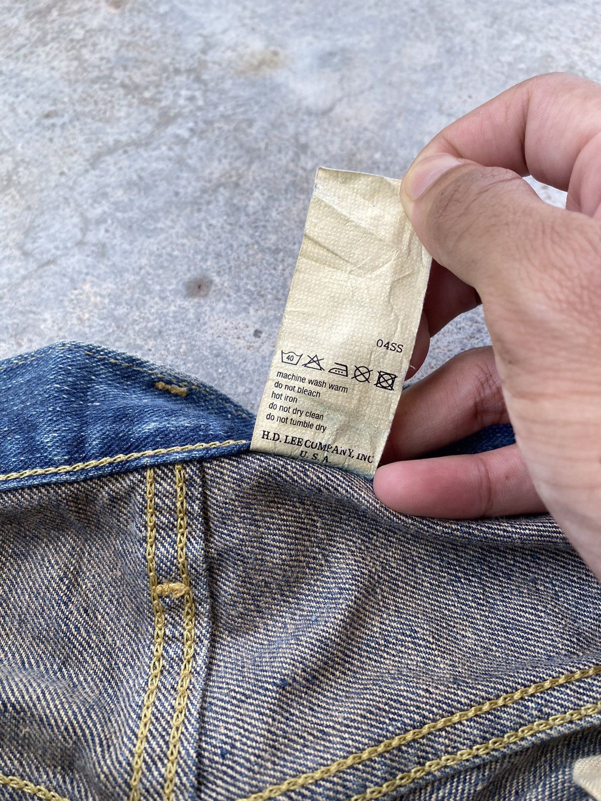 Lee × Vintage 🔥VINTAGE LEE RIDERS MADE IN JAPAN DISTRESSED DENIM JEANS Size US 34 / EU 50 - 9 Thumbnail