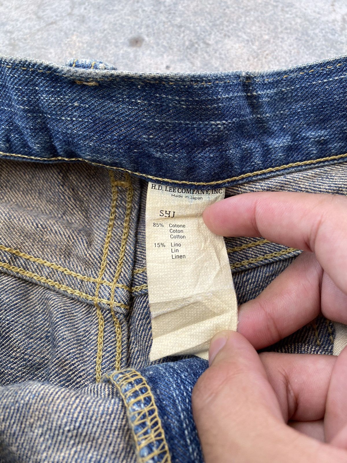 Lee × Vintage 🔥VINTAGE LEE RIDERS MADE IN JAPAN DISTRESSED DENIM JEANS Size US 34 / EU 50 - 8 Thumbnail