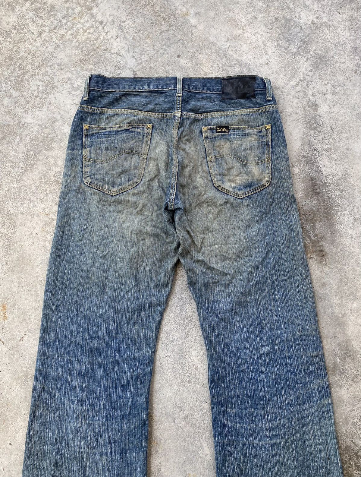 Lee × Vintage 🔥VINTAGE LEE RIDERS MADE IN JAPAN DISTRESSED DENIM JEANS Size US 34 / EU 50 - 6 Thumbnail