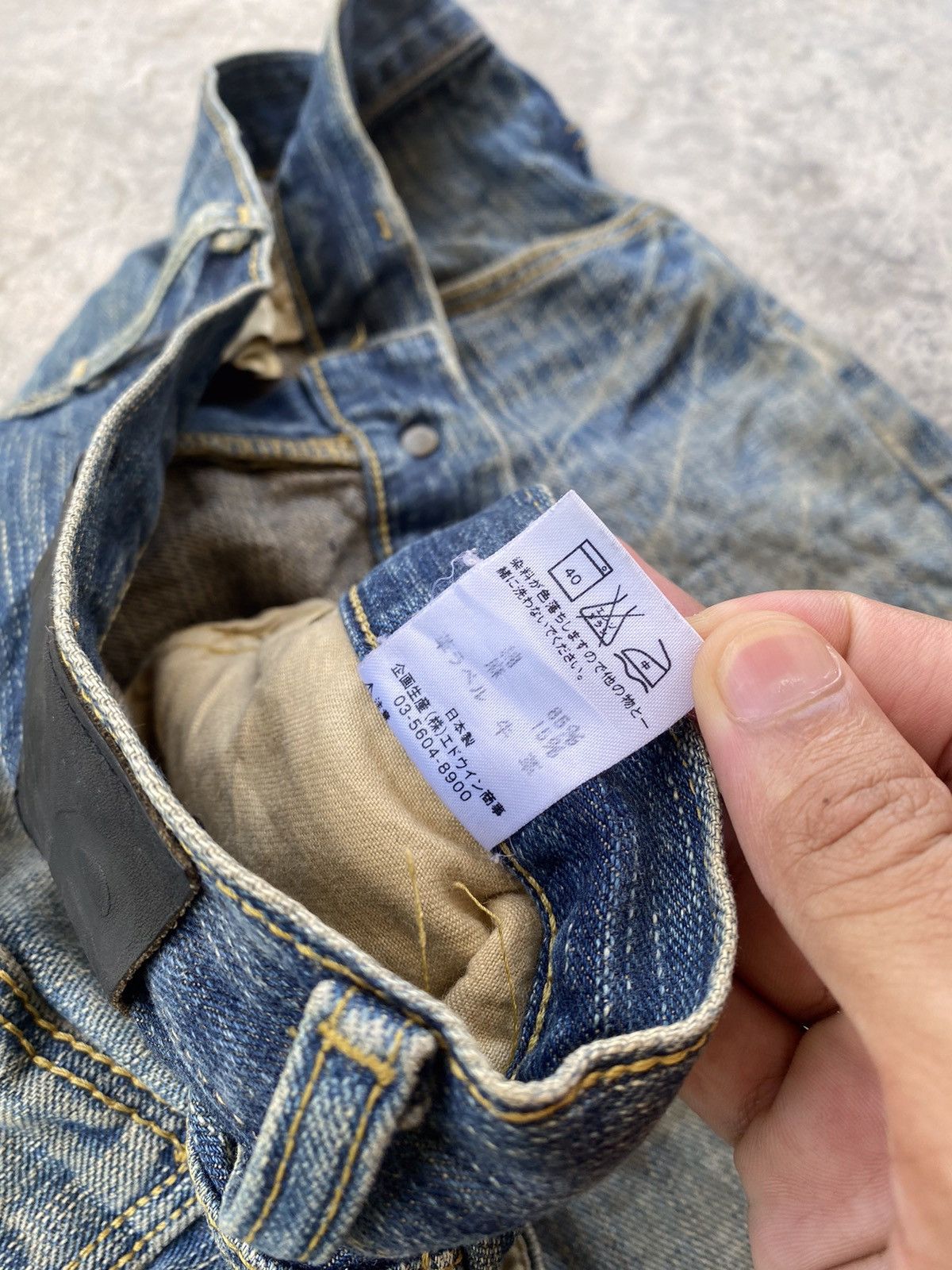 Lee × Vintage 🔥VINTAGE LEE RIDERS MADE IN JAPAN DISTRESSED DENIM JEANS Size US 34 / EU 50 - 12 Thumbnail