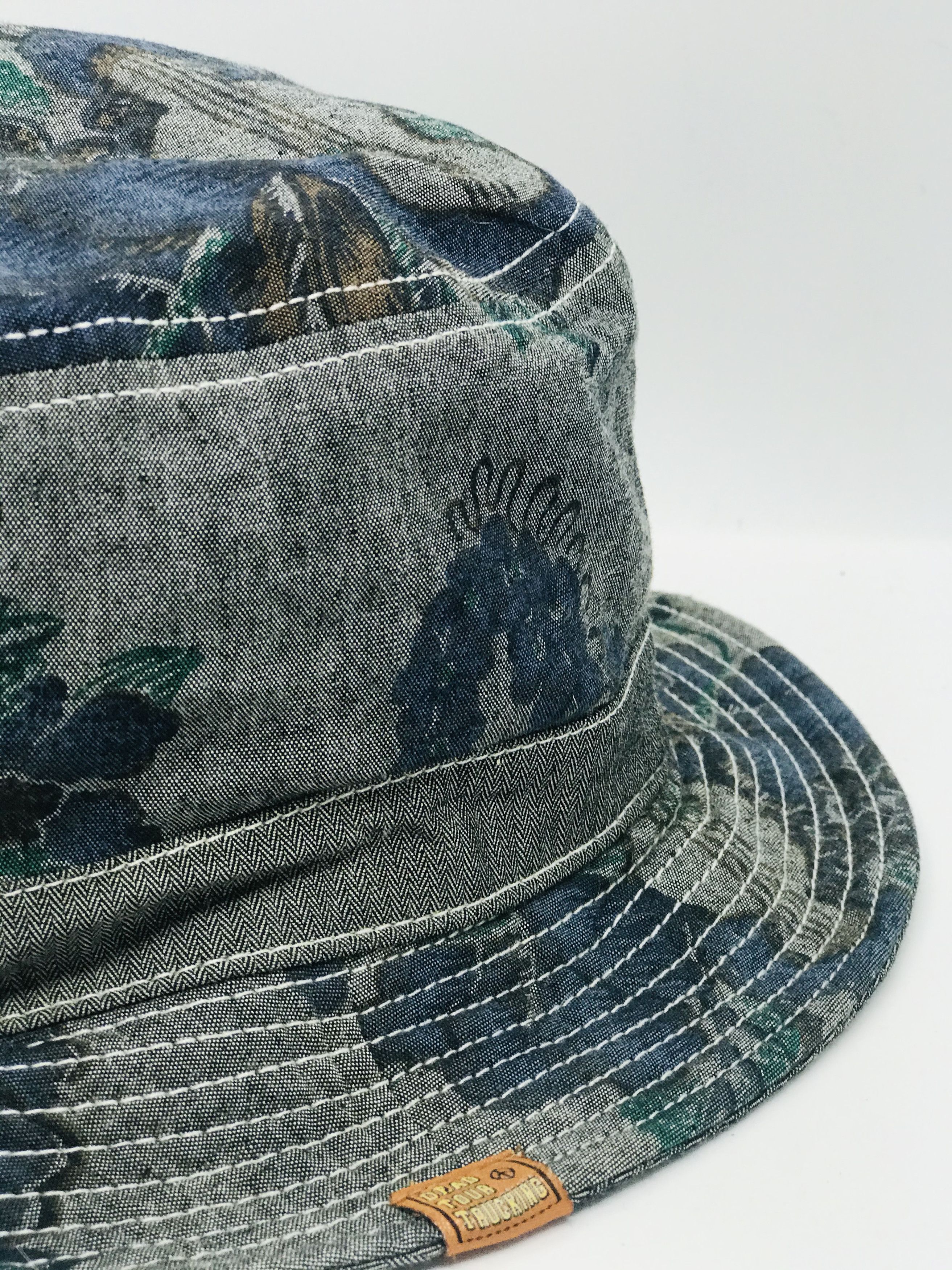 Japanese Brand Dead Tour Trucking Chambray Denim Bucket Hat Size ONE SIZE - 5 Thumbnail