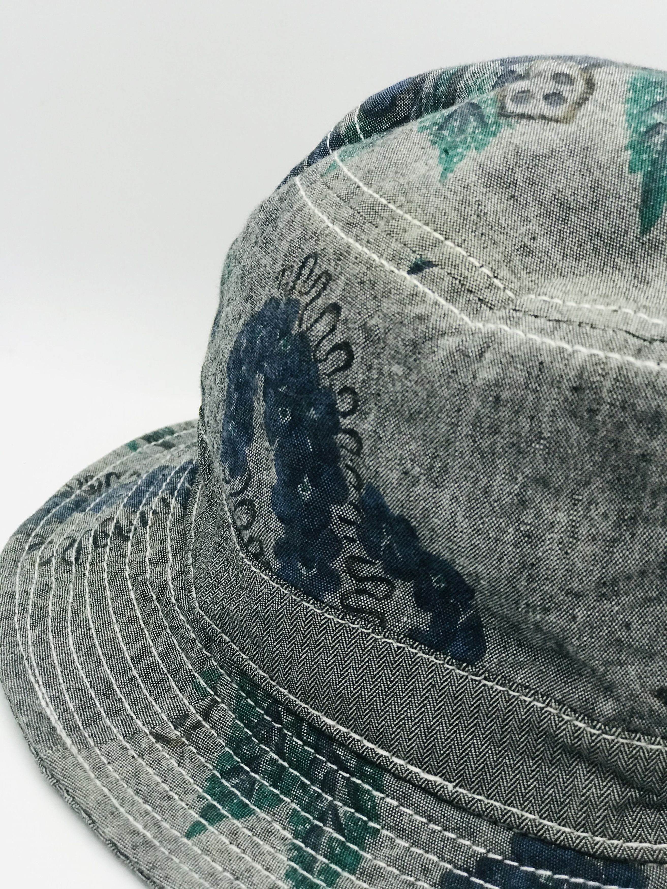 Japanese Brand Dead Tour Trucking Chambray Denim Bucket Hat Size ONE SIZE - 3 Thumbnail