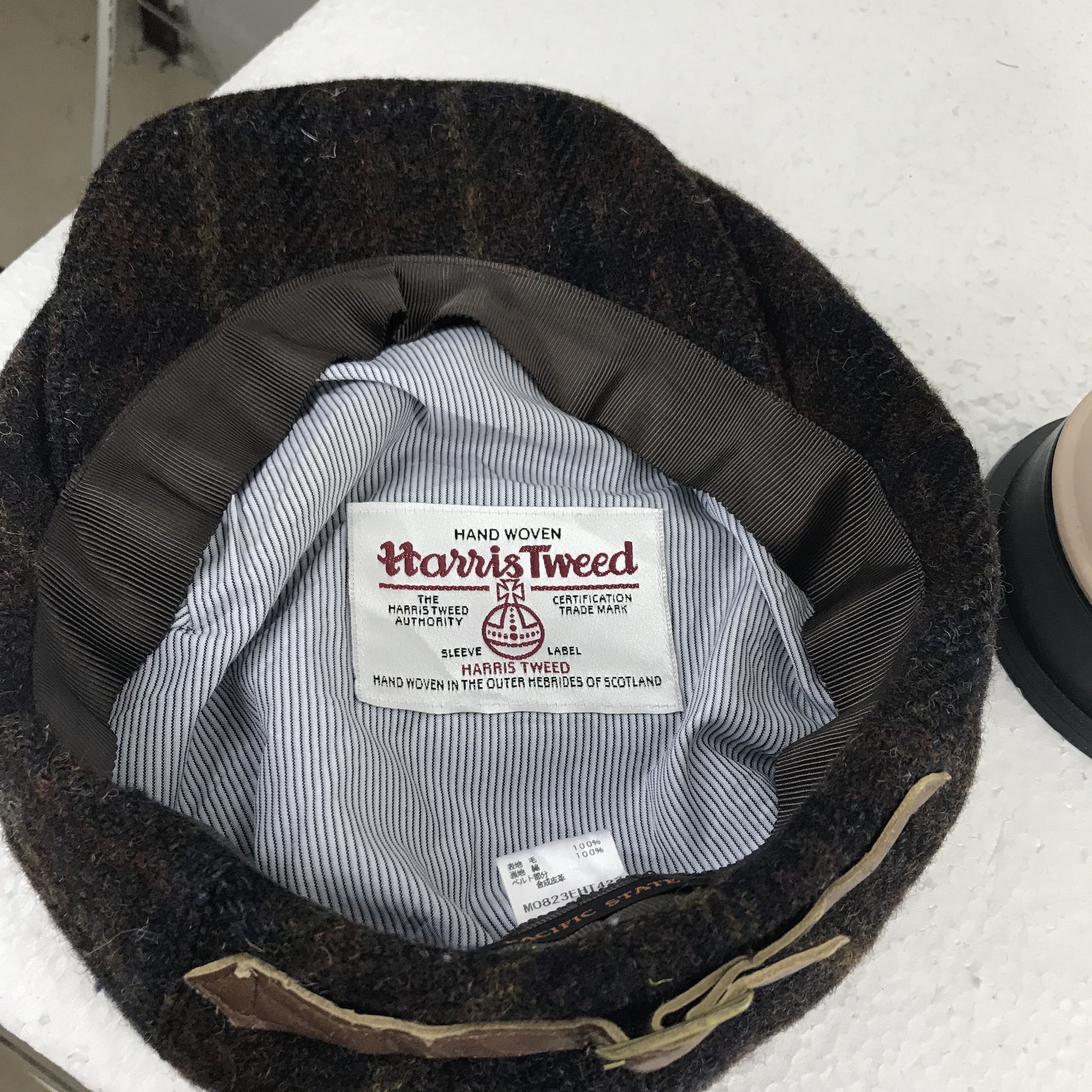 Harris Tweed HARRIS TWEED Pacific State Checkered Flat Cap Size ONE SIZE - 5 Thumbnail