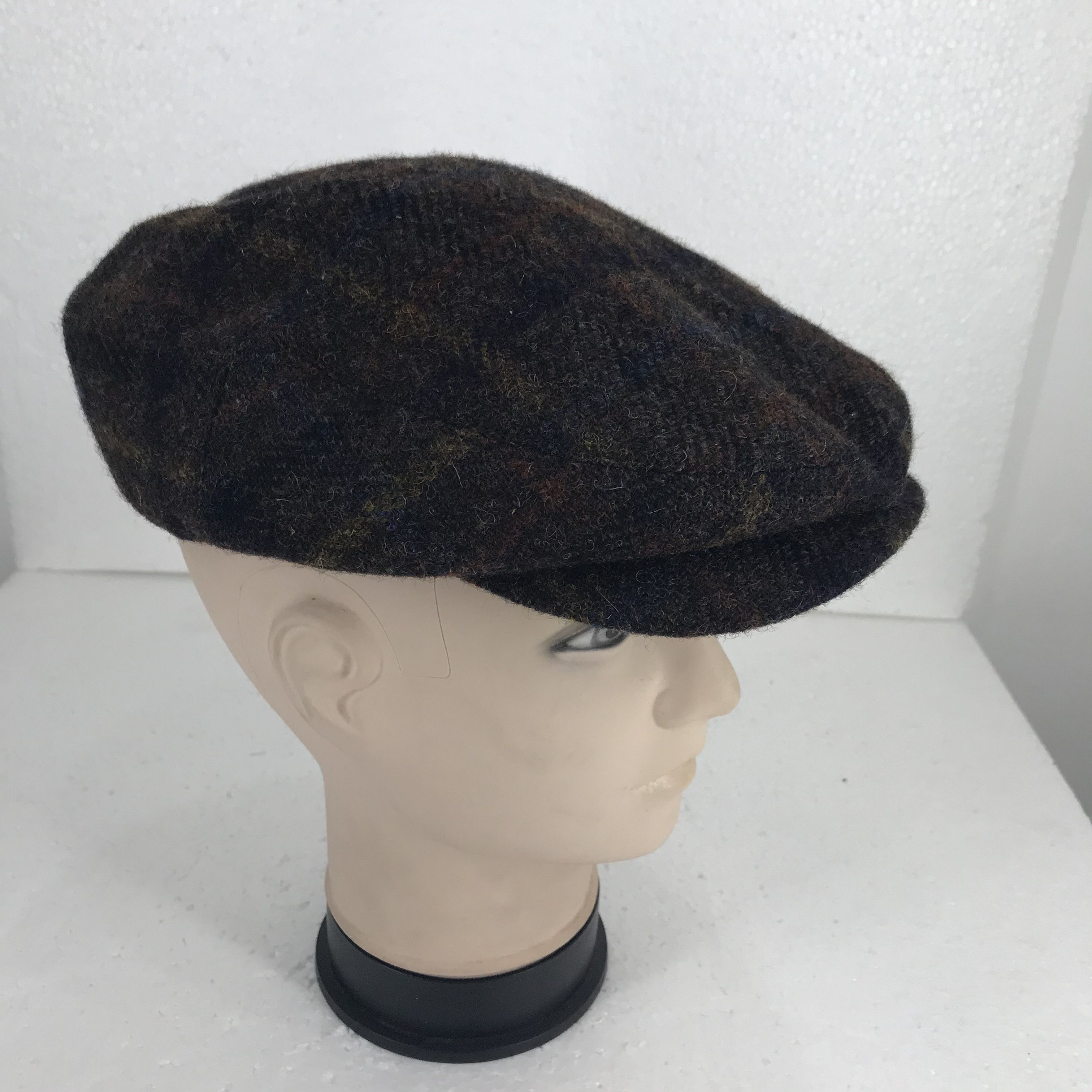 Harris Tweed HARRIS TWEED Pacific State Checkered Flat Cap Size ONE SIZE - 3 Thumbnail