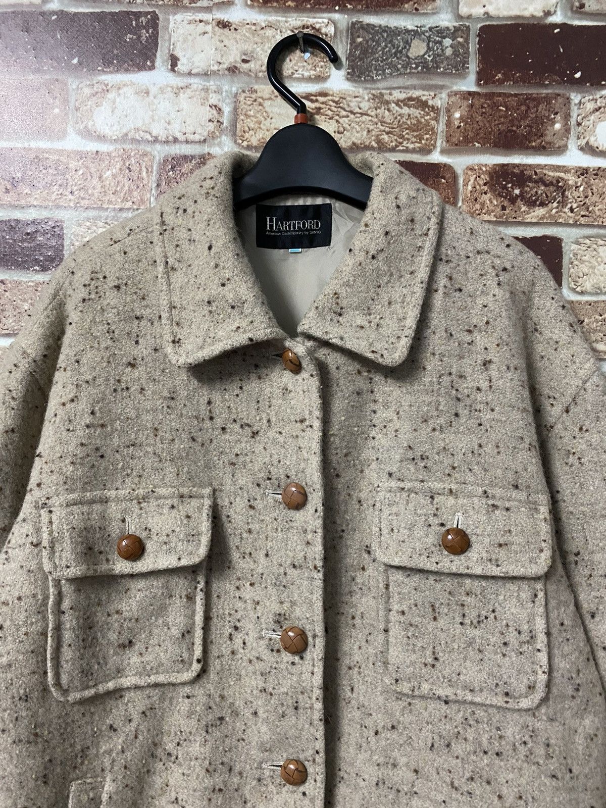 Designer × Hartford × Sanyo HARTFORD BLEND BREASTED DUAL POCKET OVERCOAT Size US M / EU 48-50 / 2 - 5 Thumbnail