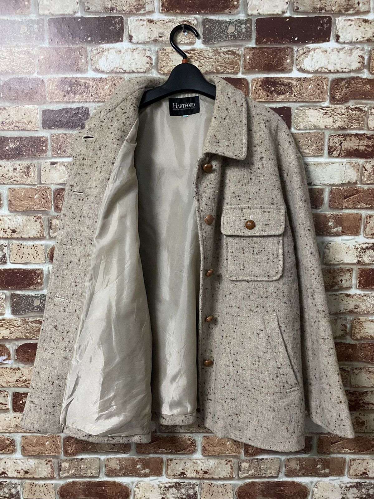 Designer × Hartford × Sanyo HARTFORD BLEND BREASTED DUAL POCKET OVERCOAT Size US M / EU 48-50 / 2 - 4 Thumbnail